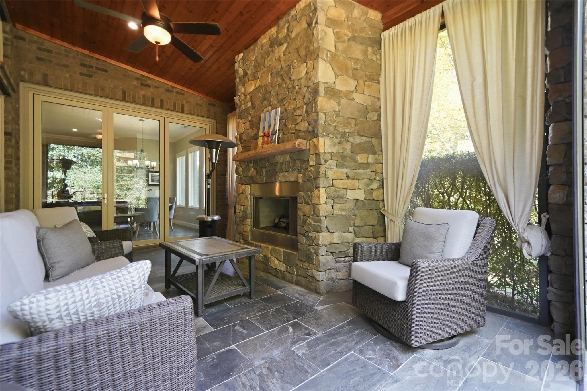 Covered Back Patio that is also screened in - 1206 Delaney Drive, Weddington