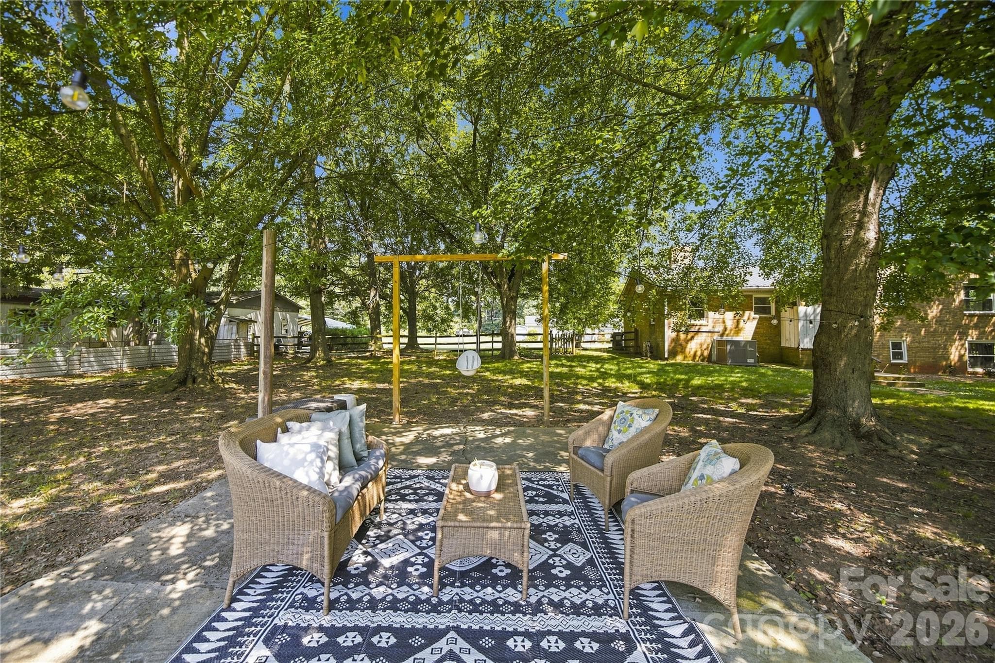 Private Back Yard Patio - 7704 Otts Circle, Stanley