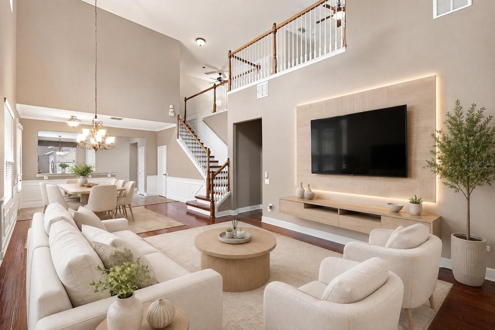 Virtually StagedFamily Room - Great Room - 8551 VIA BELLA NOTTE, ORLANDO
