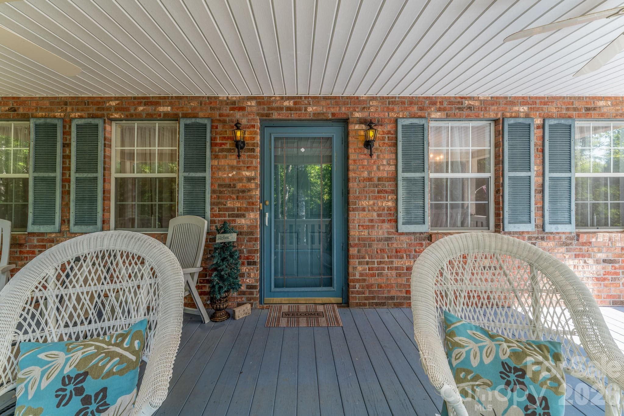 Front covered porch - 1886 Tanasee Gap Road, Balsam Grove