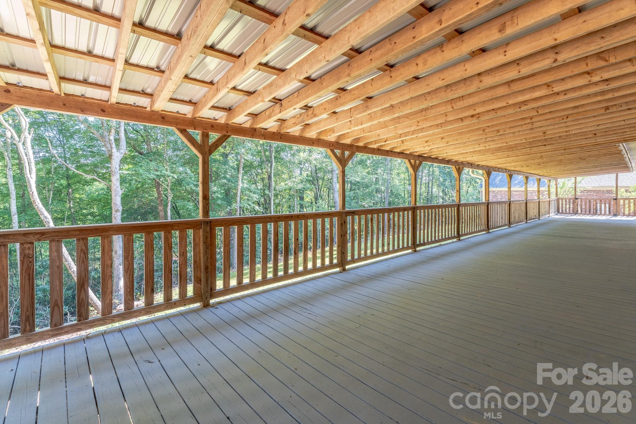 View from other side of back porch - 1886 Tanasee Gap Road, Balsam Grove