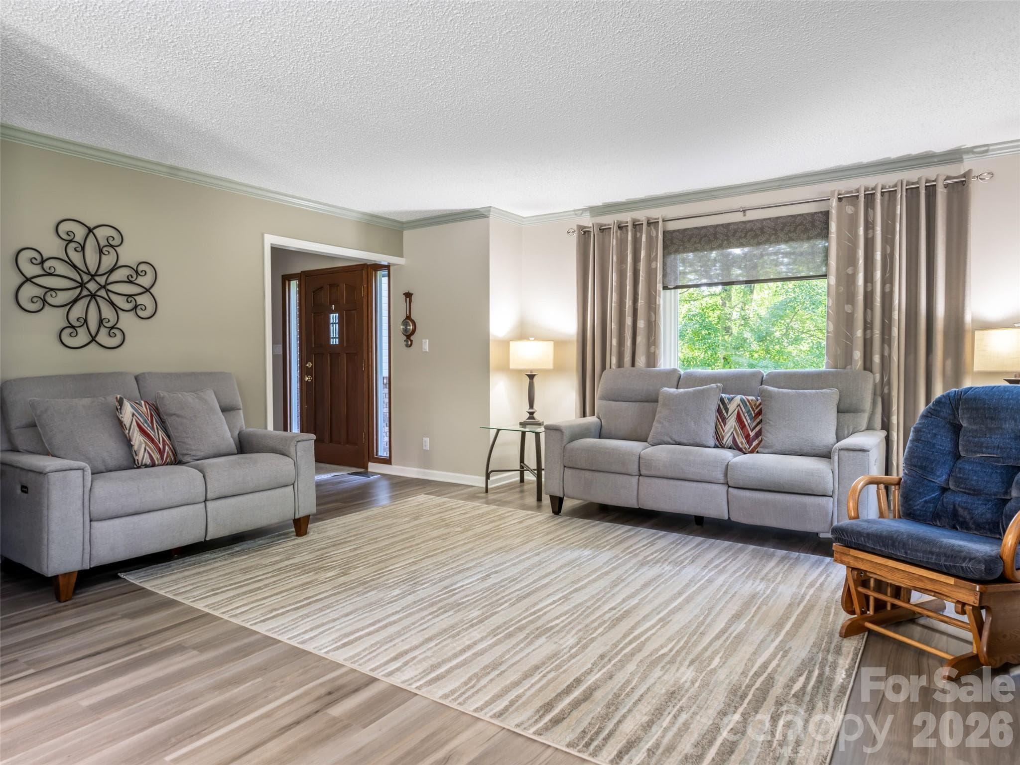 Soft and warm color selections with the window treatments included. - 1 Morris Drive, Weaverville