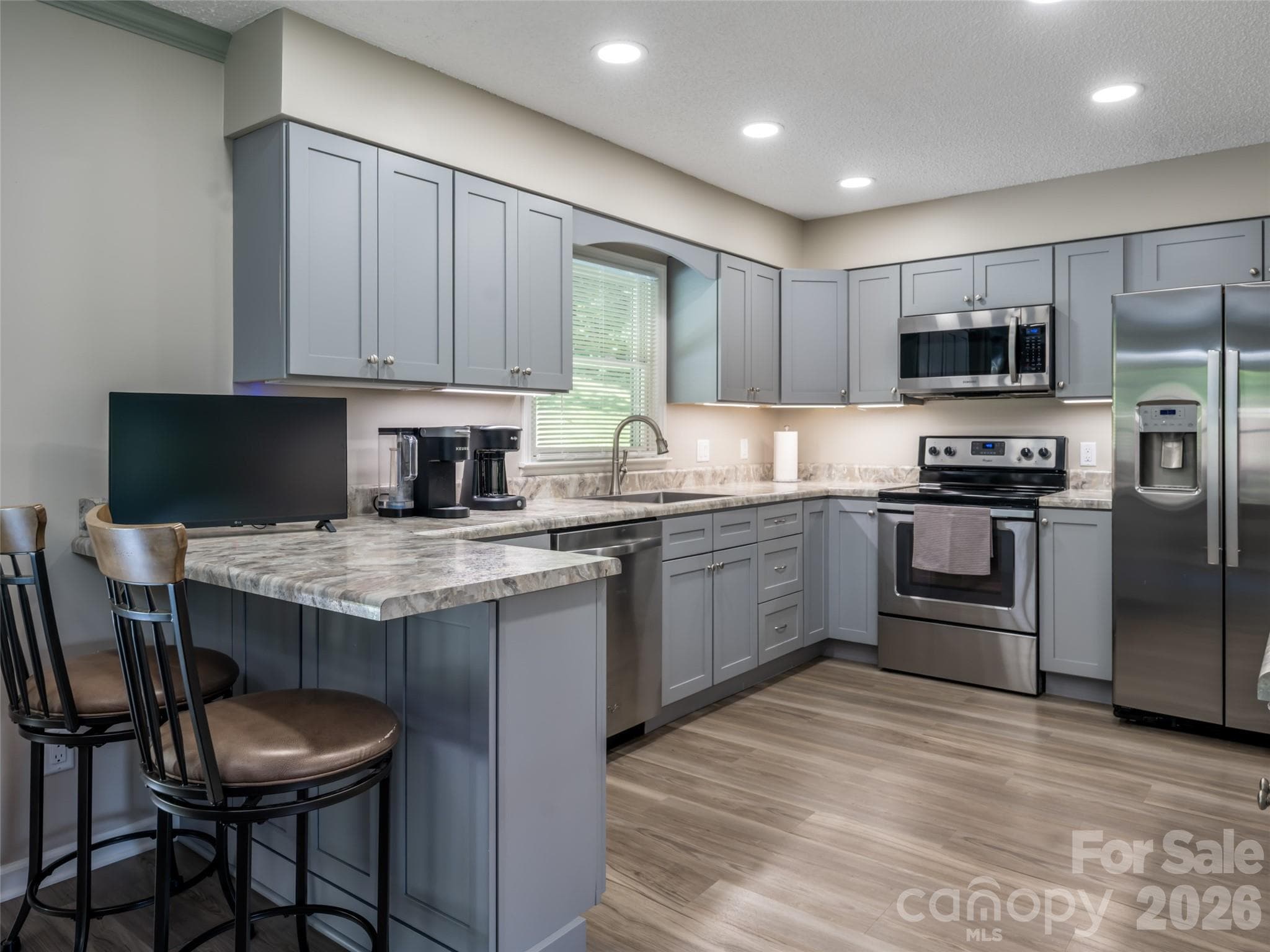 Your new kitchen, all stainless steel appliances. - 1 Morris Drive, Weaverville
