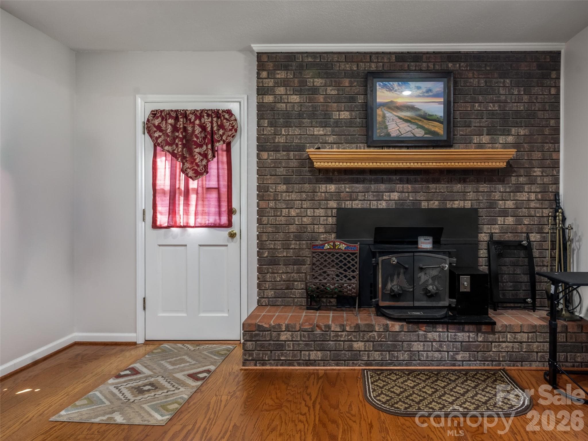 Beautiful hardwoods and stainless-steel chimney liner. - 1 Morris Drive, Weaverville