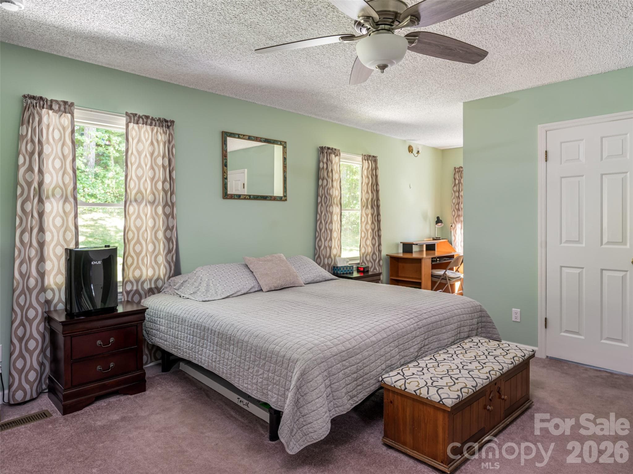 Master bedroom with office/sewing nook. - 1 Morris Drive, Weaverville