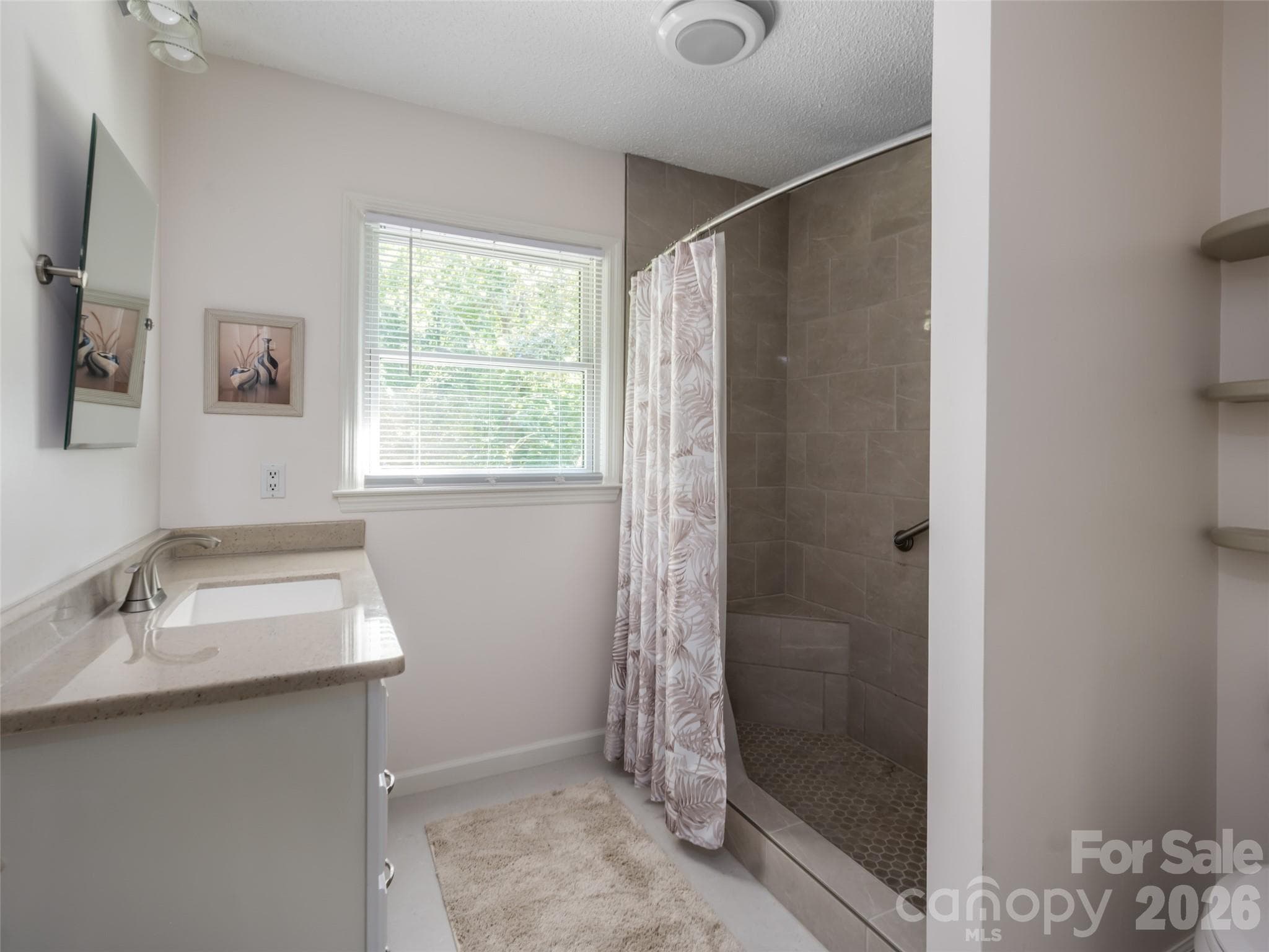 All fresh and new full bath #2. - 1 Morris Drive, Weaverville