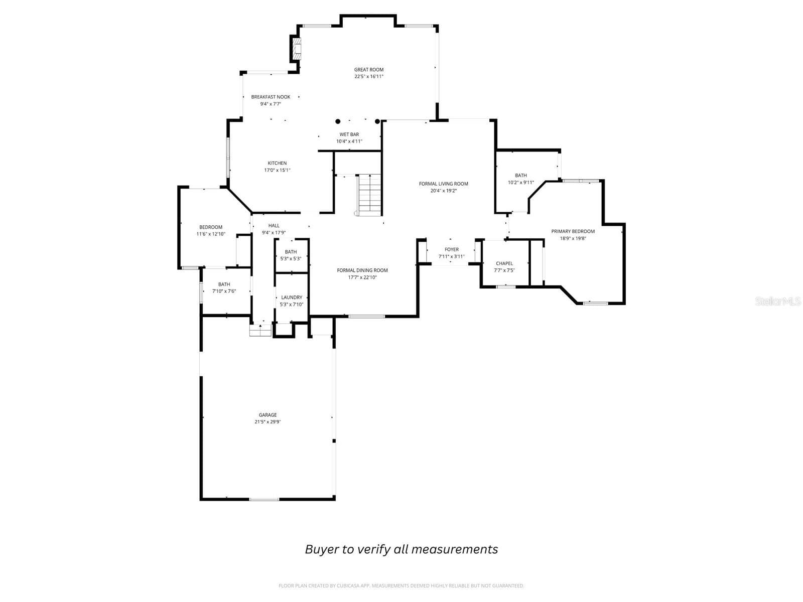 First Floor Plan - 1100 TORTUGA CIR NE, ST PETERSBURG