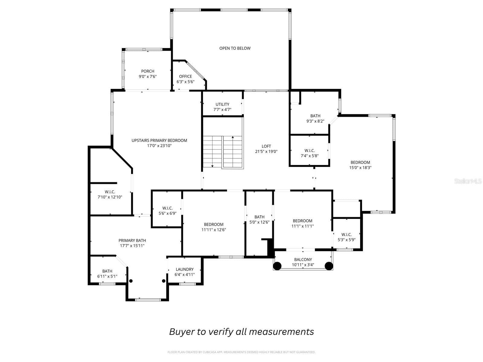 Second Floor Plan - 1100 TORTUGA CIR NE, ST PETERSBURG
