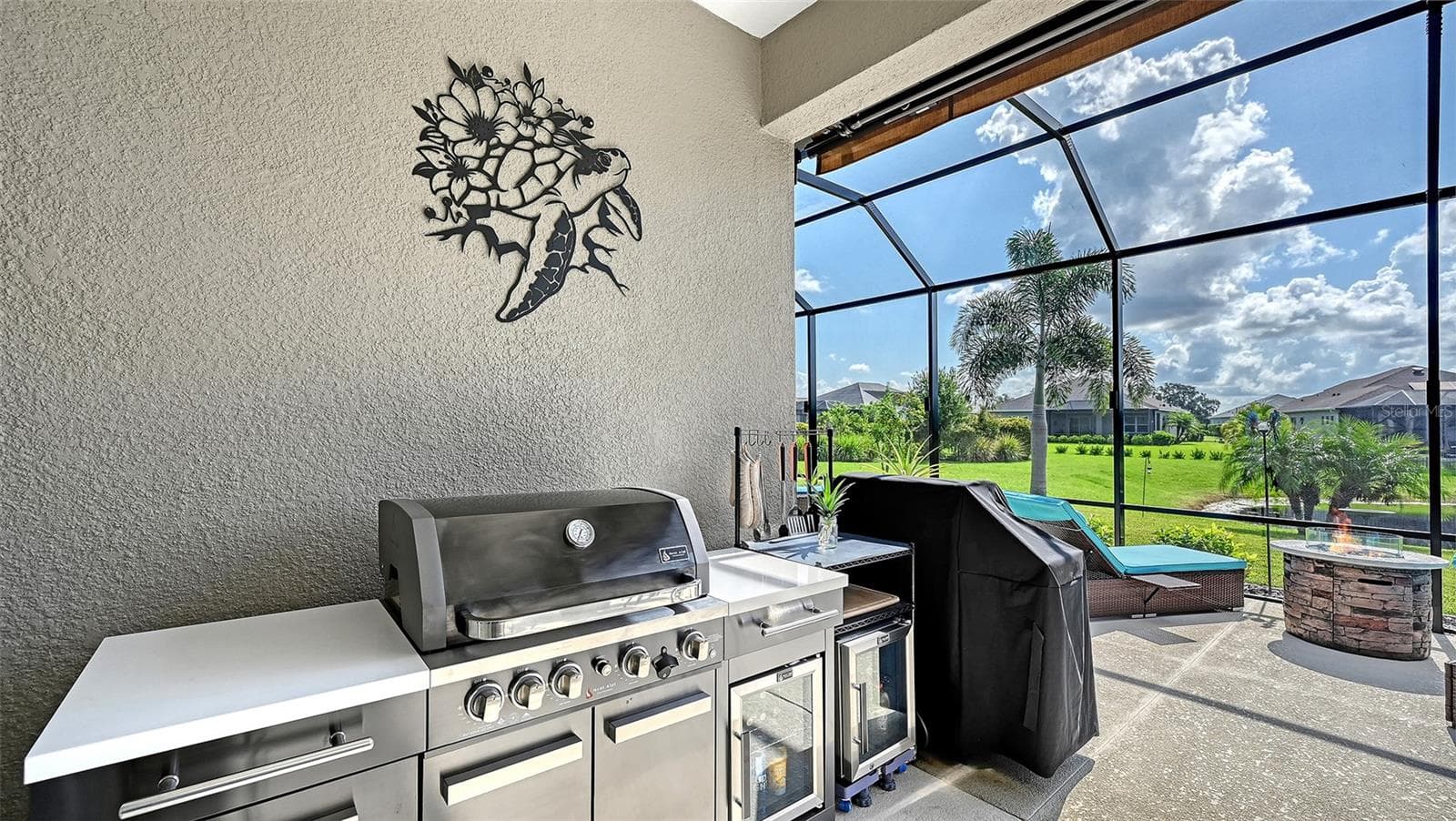 Outdoor grilling area - 13667 OLD CREEK CT, PARRISH