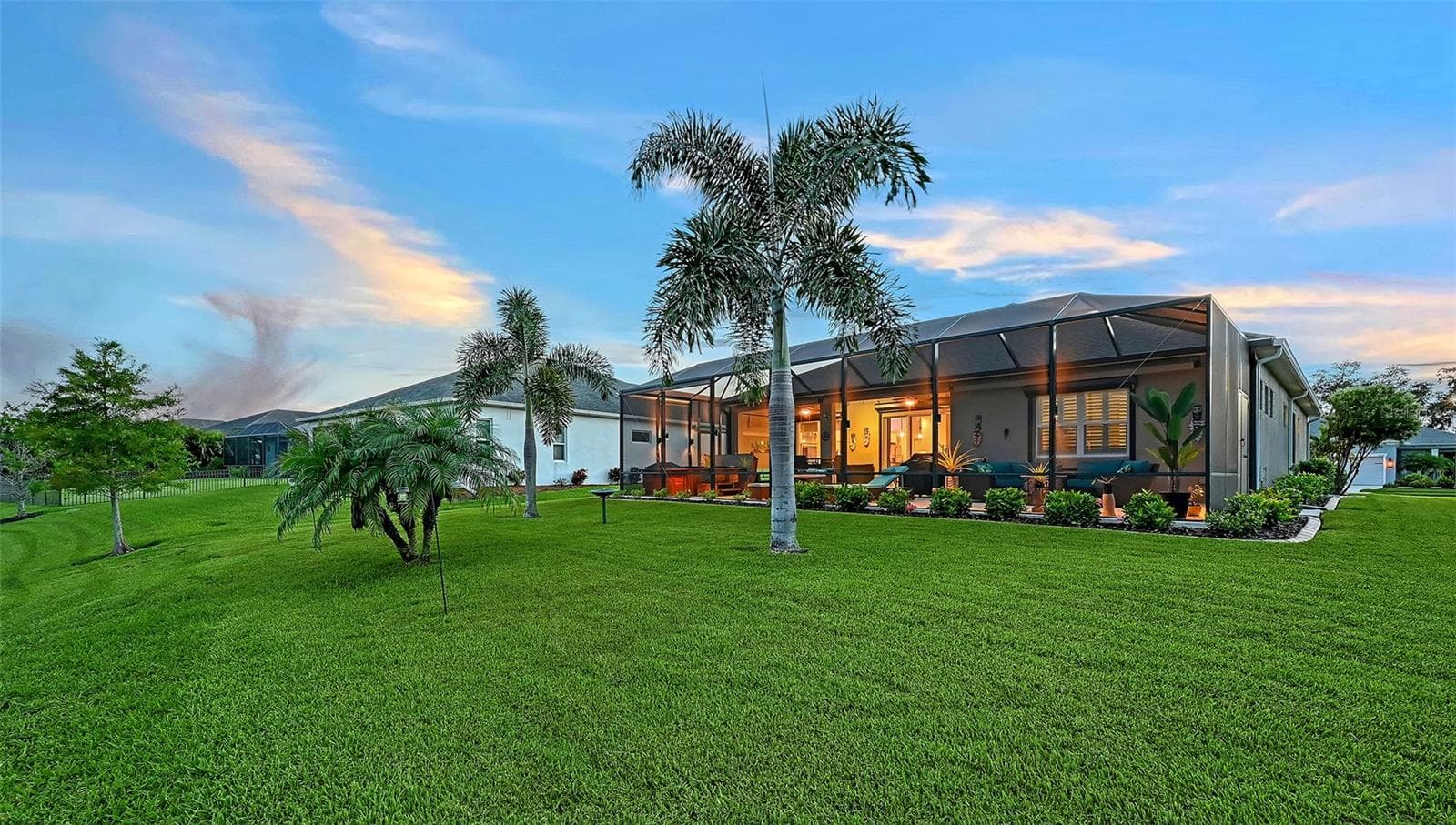 Rear view - 13667 OLD CREEK CT, PARRISH