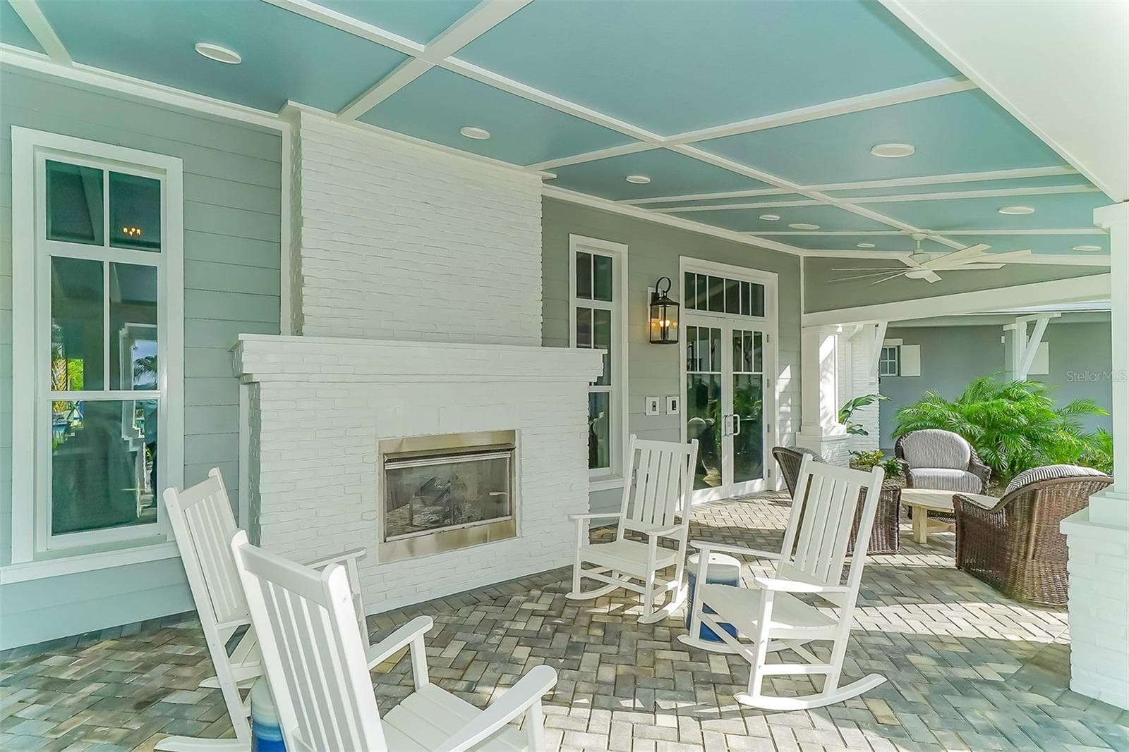 Outdoor fireplace - Gathering Place - 13667 OLD CREEK CT, PARRISH