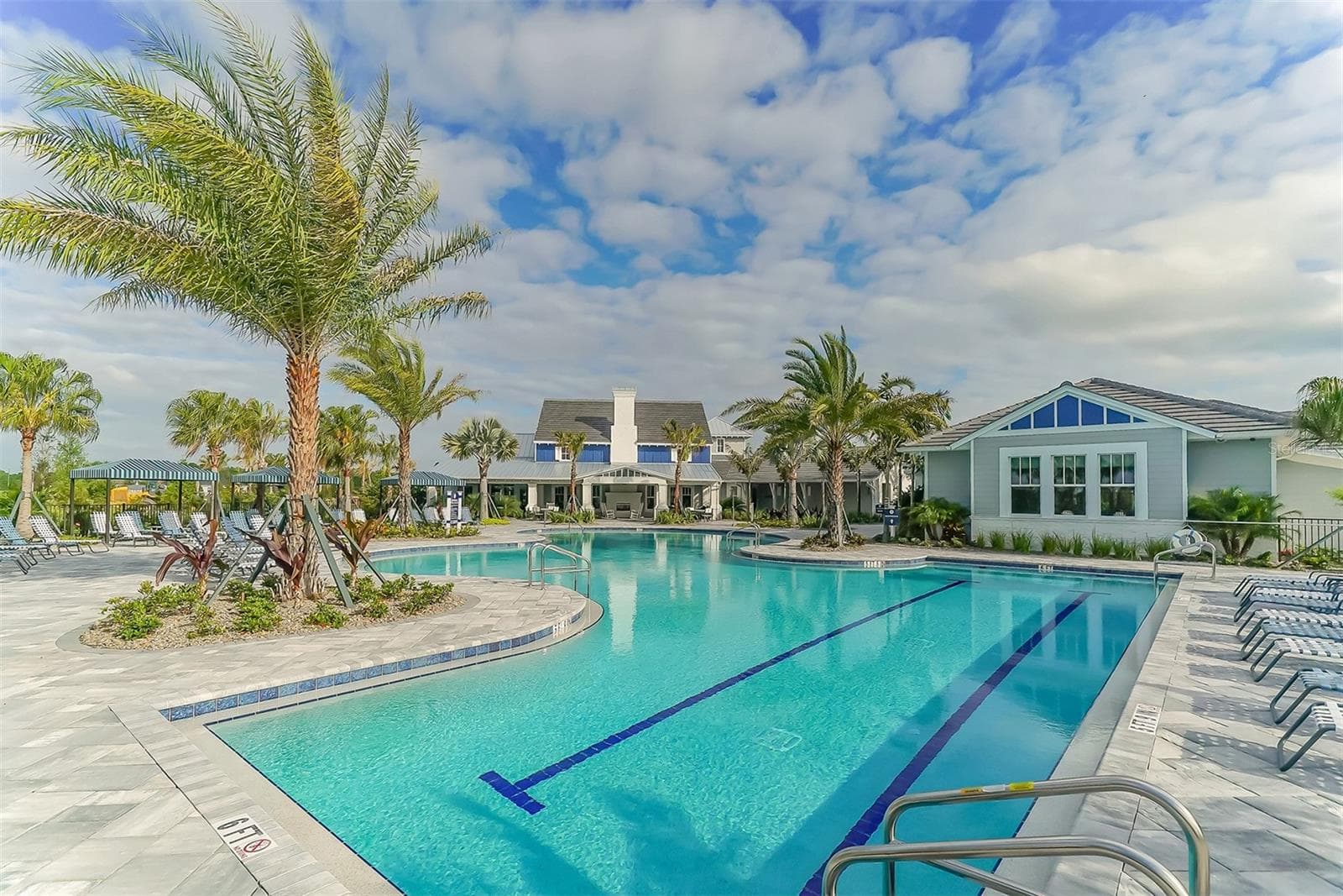 Resort style pool - Lap Lanes - 13667 OLD CREEK CT, PARRISH