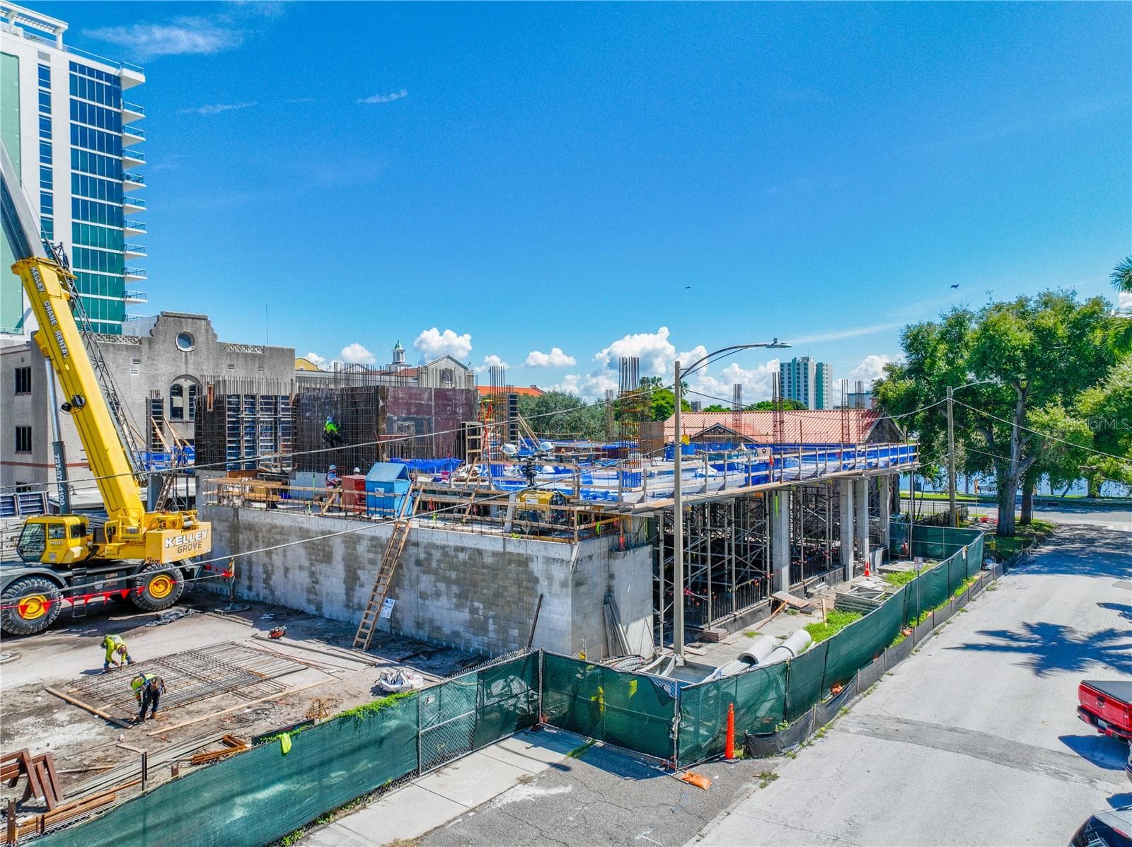 Construction progress, southeast corner - 749 BURLINGTON AVE #600, ST PETERSBURG