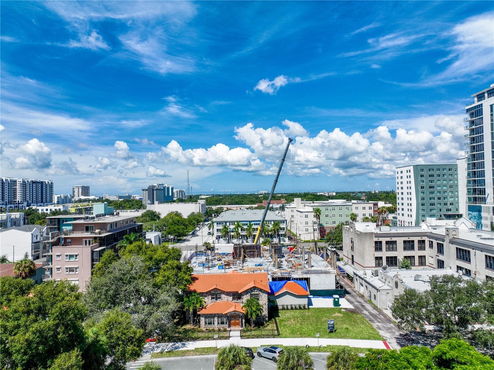 Construction progress from the east looking west - 749 BURLINGTON AVE #600, ST PETERSBURG