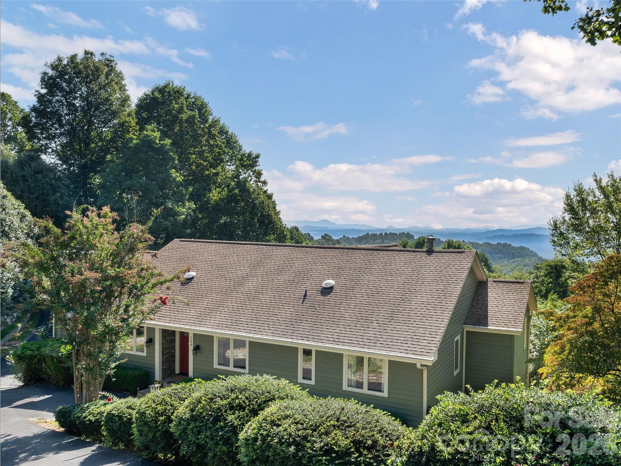 Welcoming main-level exterior with newly painted exterior - 288 Roberts Drive, Laurel Park