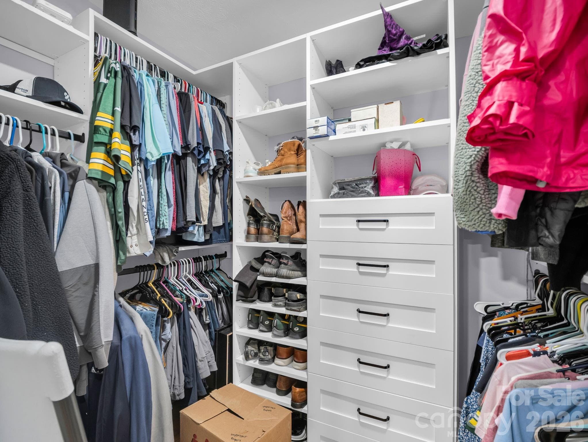 Walk-in closet in primary bedroom - 3208 Florida Drive, Hendersonville
