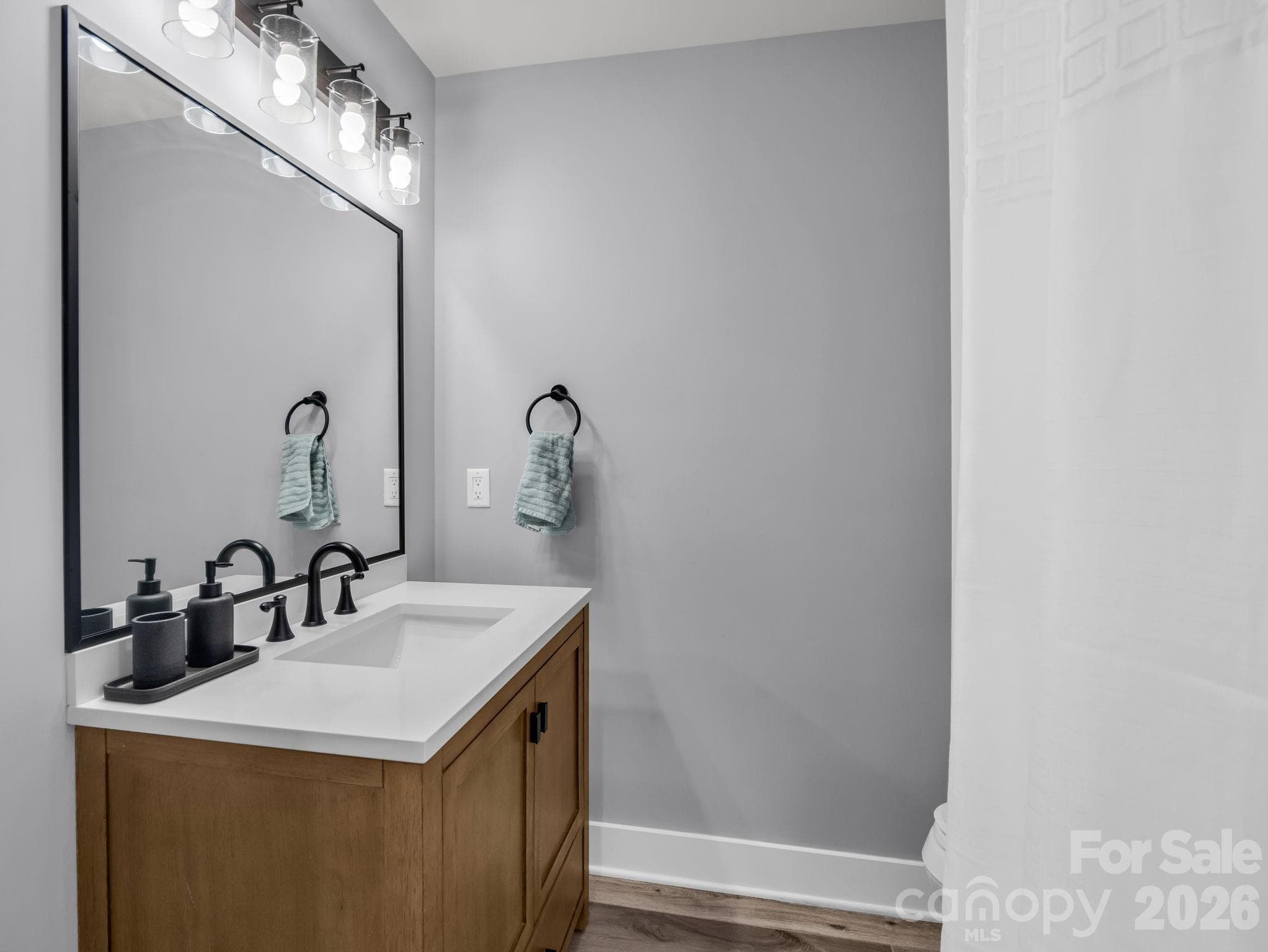 Hall bath renovated in 2022 - 3208 Florida Drive, Hendersonville