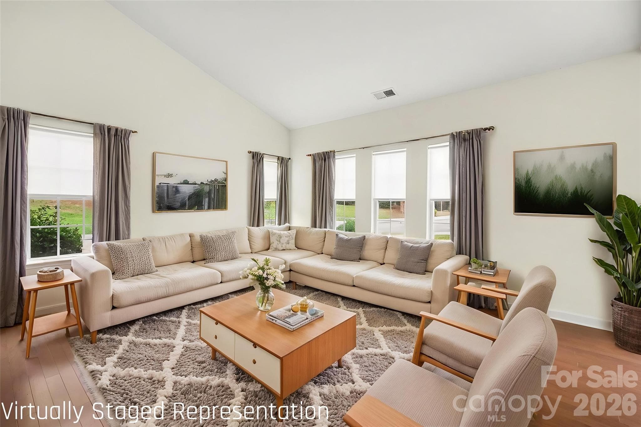 Living Room *Virtually Staged* - 15109 Jade Street, Charlotte