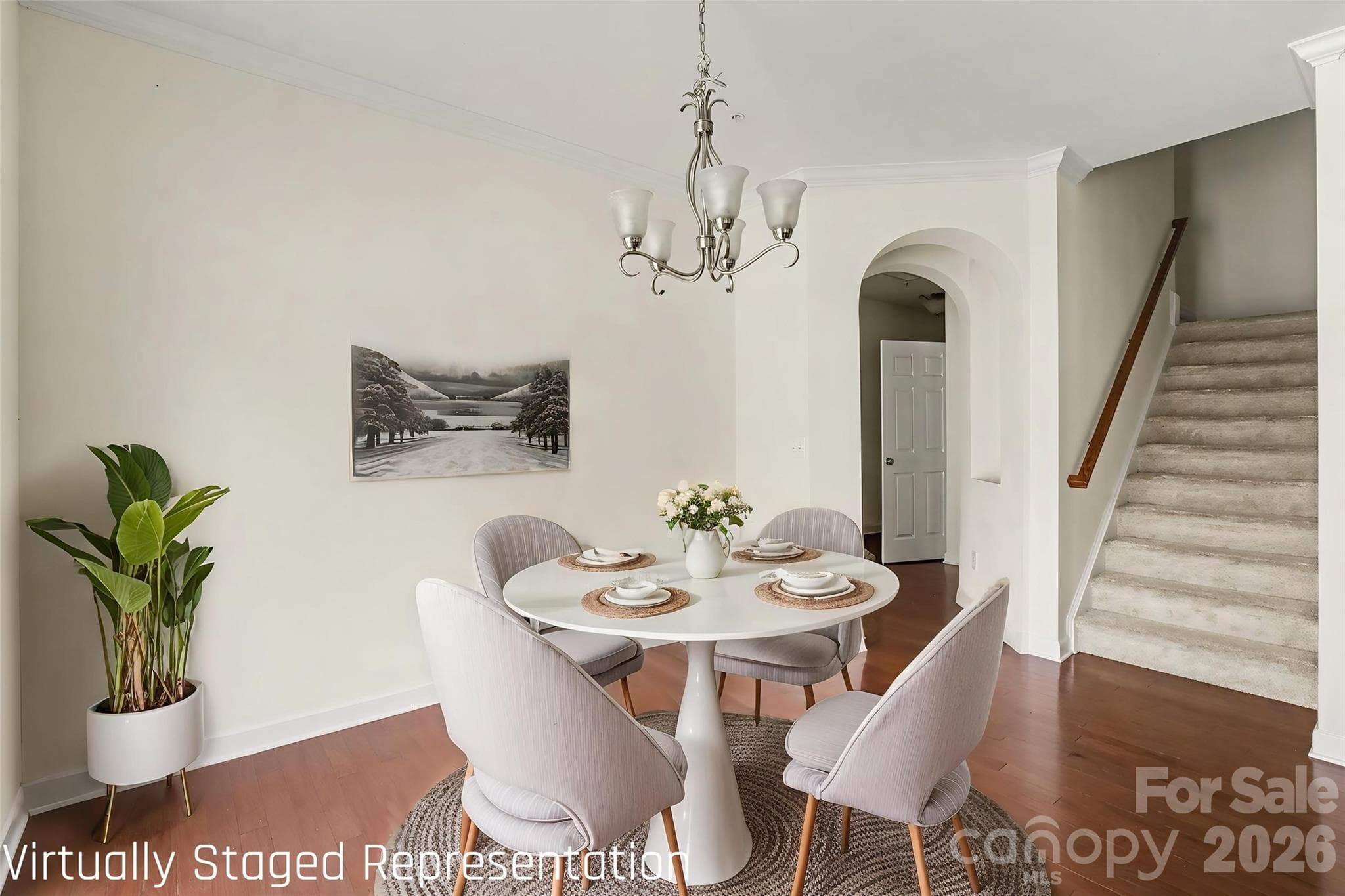 Dining Room *Virtually Staged* - 15109 Jade Street, Charlotte