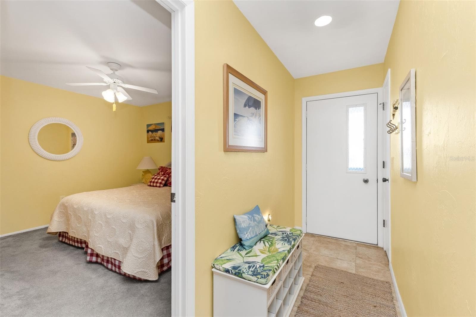 The front guest bedroom with added privacy. - 6800 PLACIDA RD #235, ENGLEWOOD