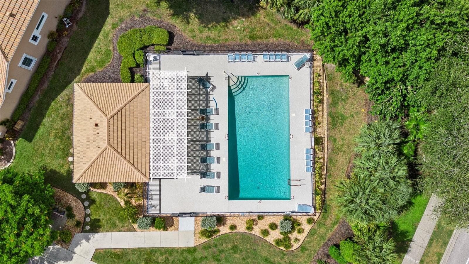 Aerial of Community Pool - 324 LANGHOLM DR, VENICE
