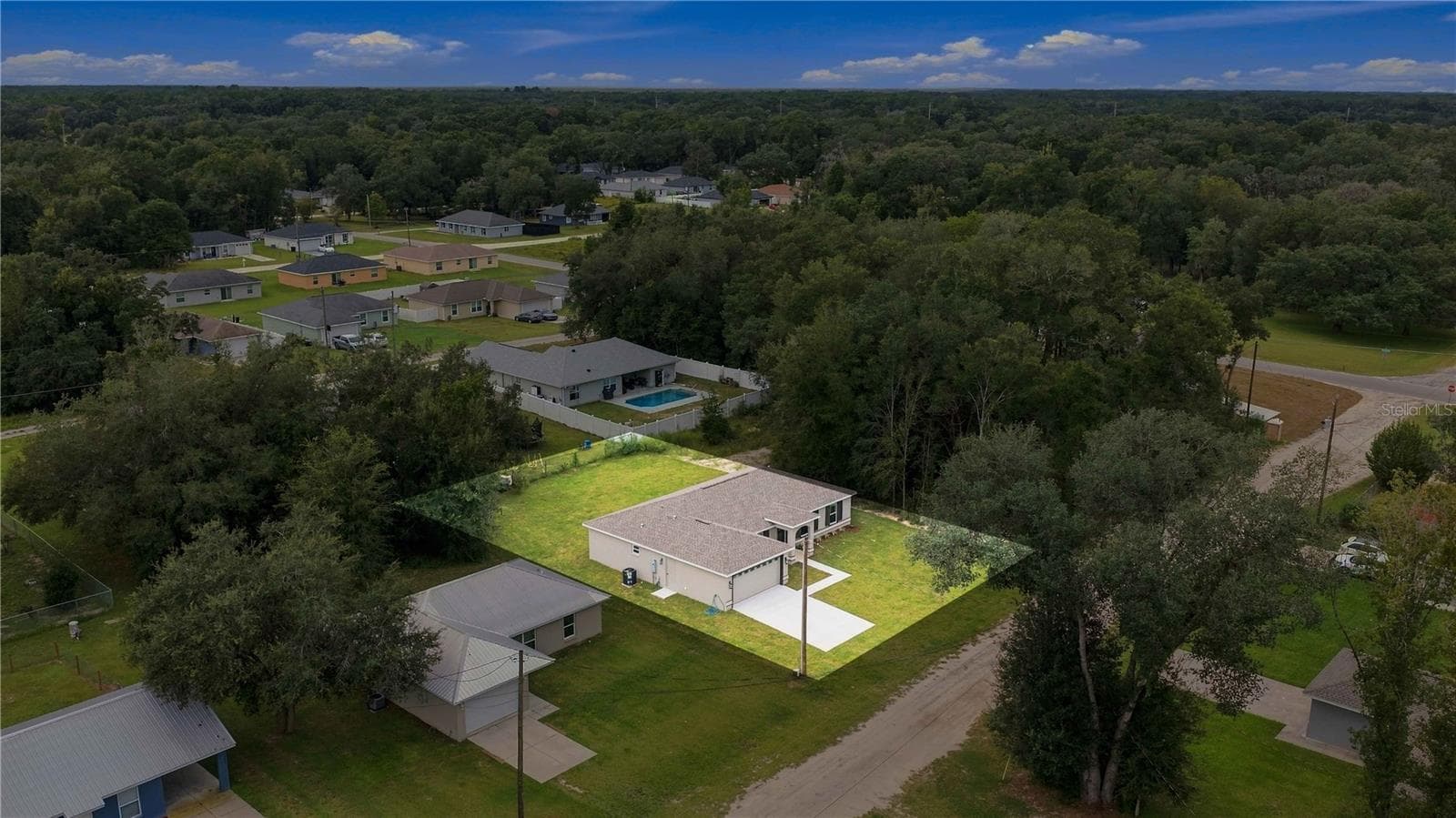 Aerial View - 13622 SW 112TH ST, DUNNELLON