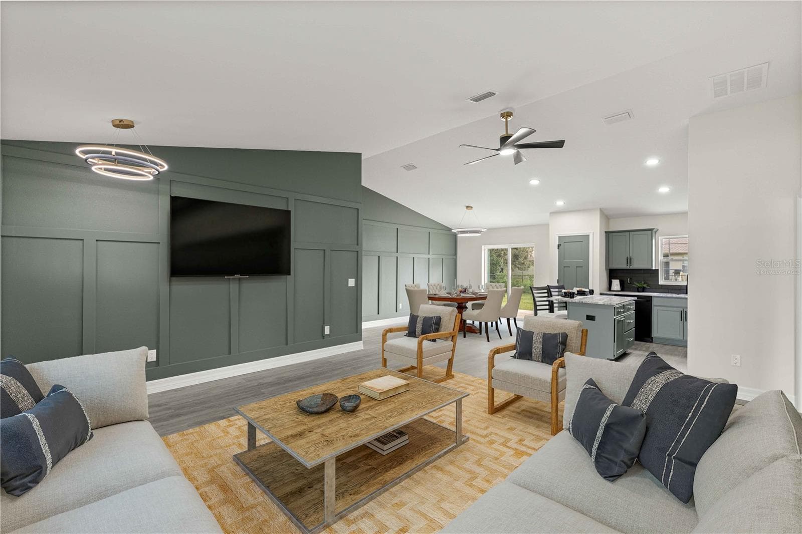 View from Living Room-Virtually Staged - 13622 SW 112TH ST, DUNNELLON
