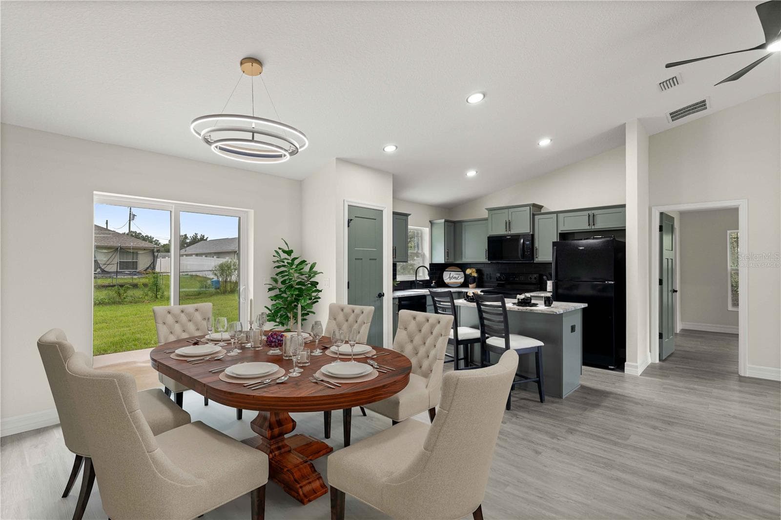 View into Dining Room-Virtually Staged - 13622 SW 112TH ST, DUNNELLON