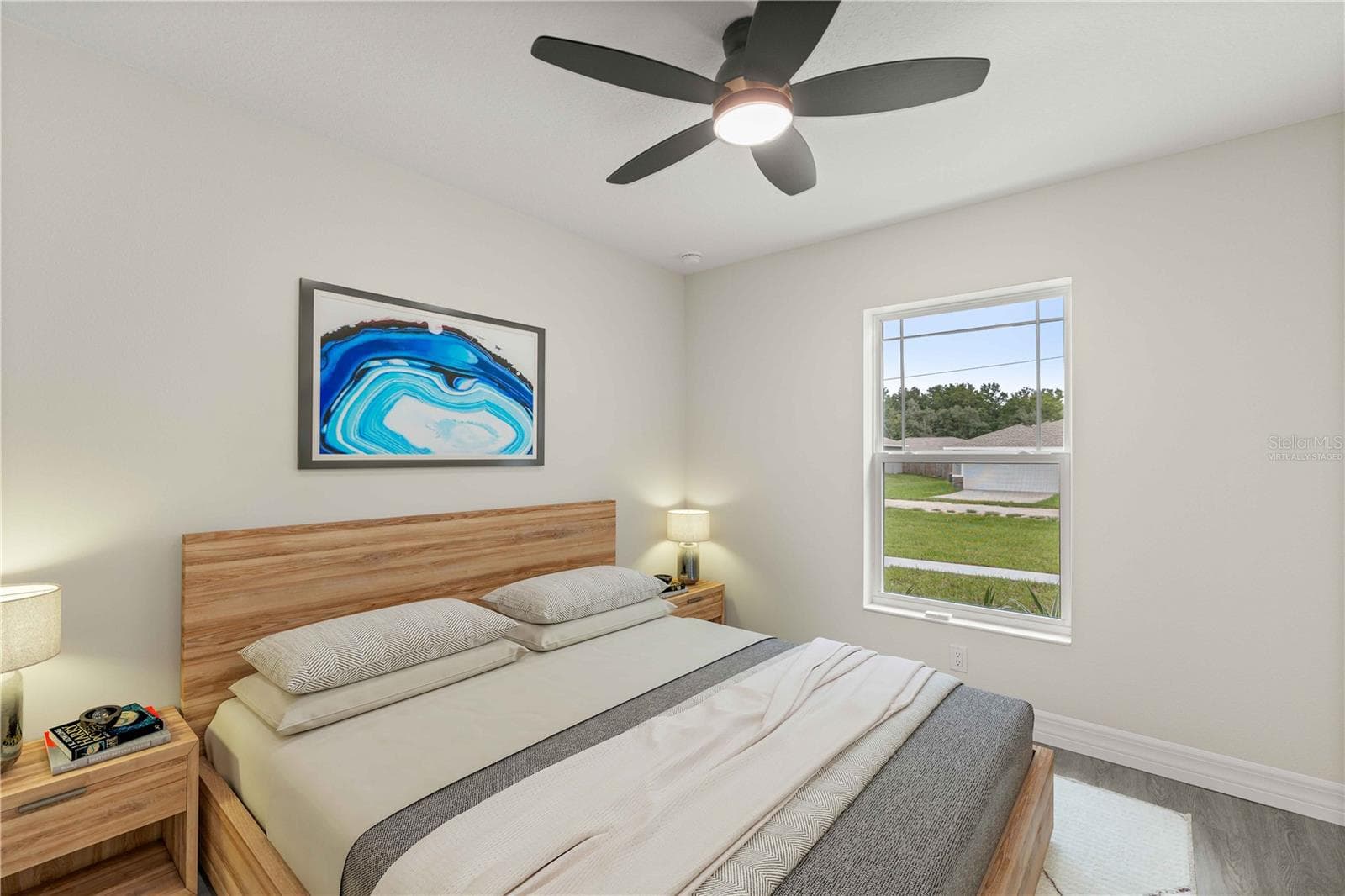 Guest Bedroom 1-Virtually Staged - 13622 SW 112TH ST, DUNNELLON