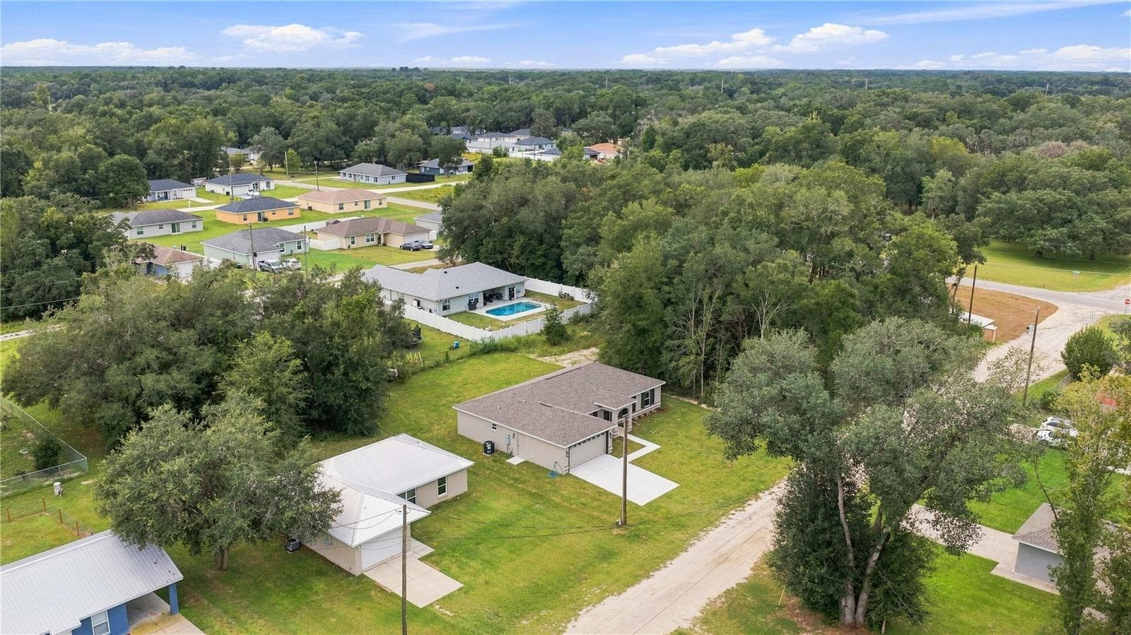 Aerial View - 13622 SW 112TH ST, DUNNELLON