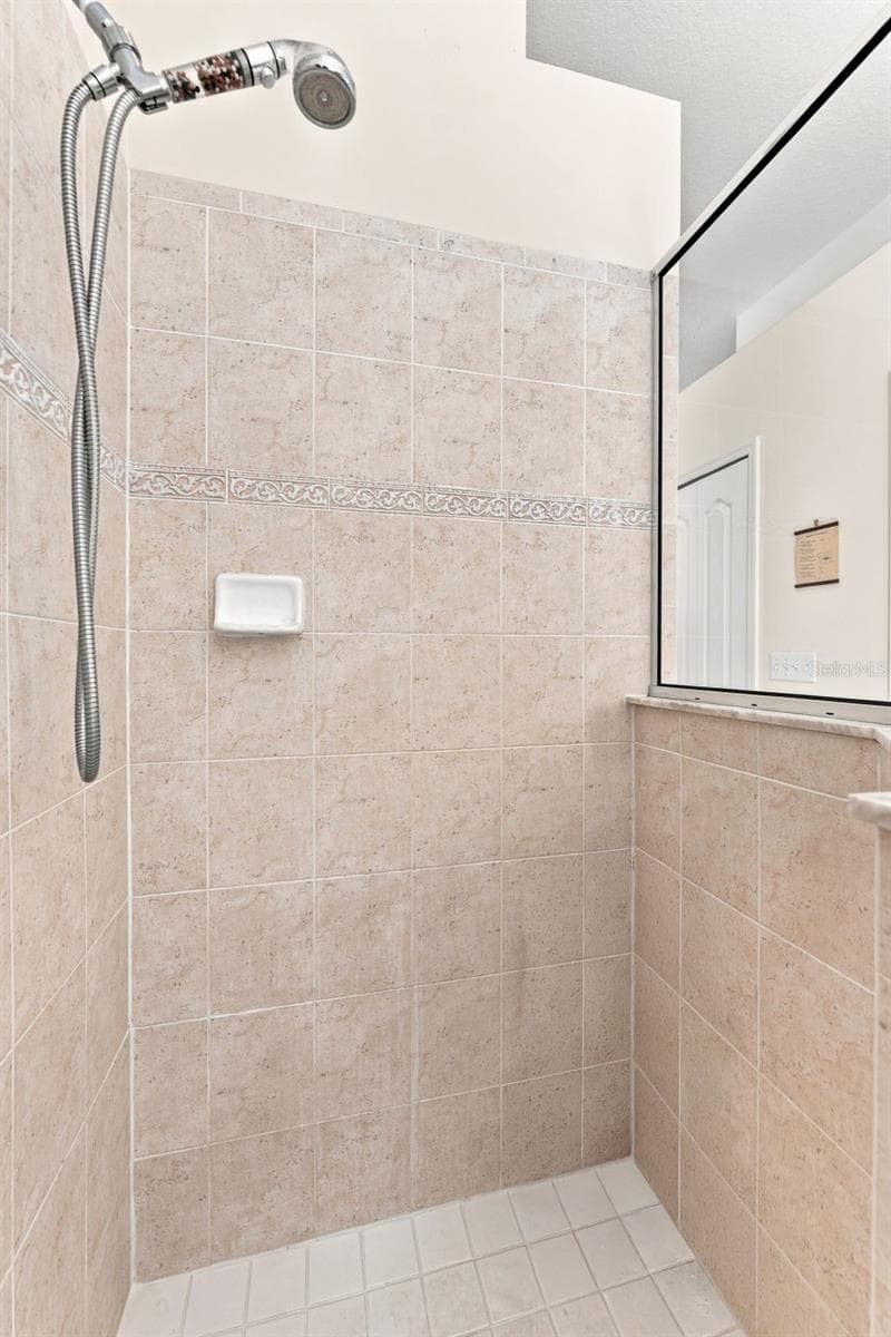 Stand Alone Shower in Primary Suite - 18022 LAKE REFLECTIONS BLVD, LUTZ