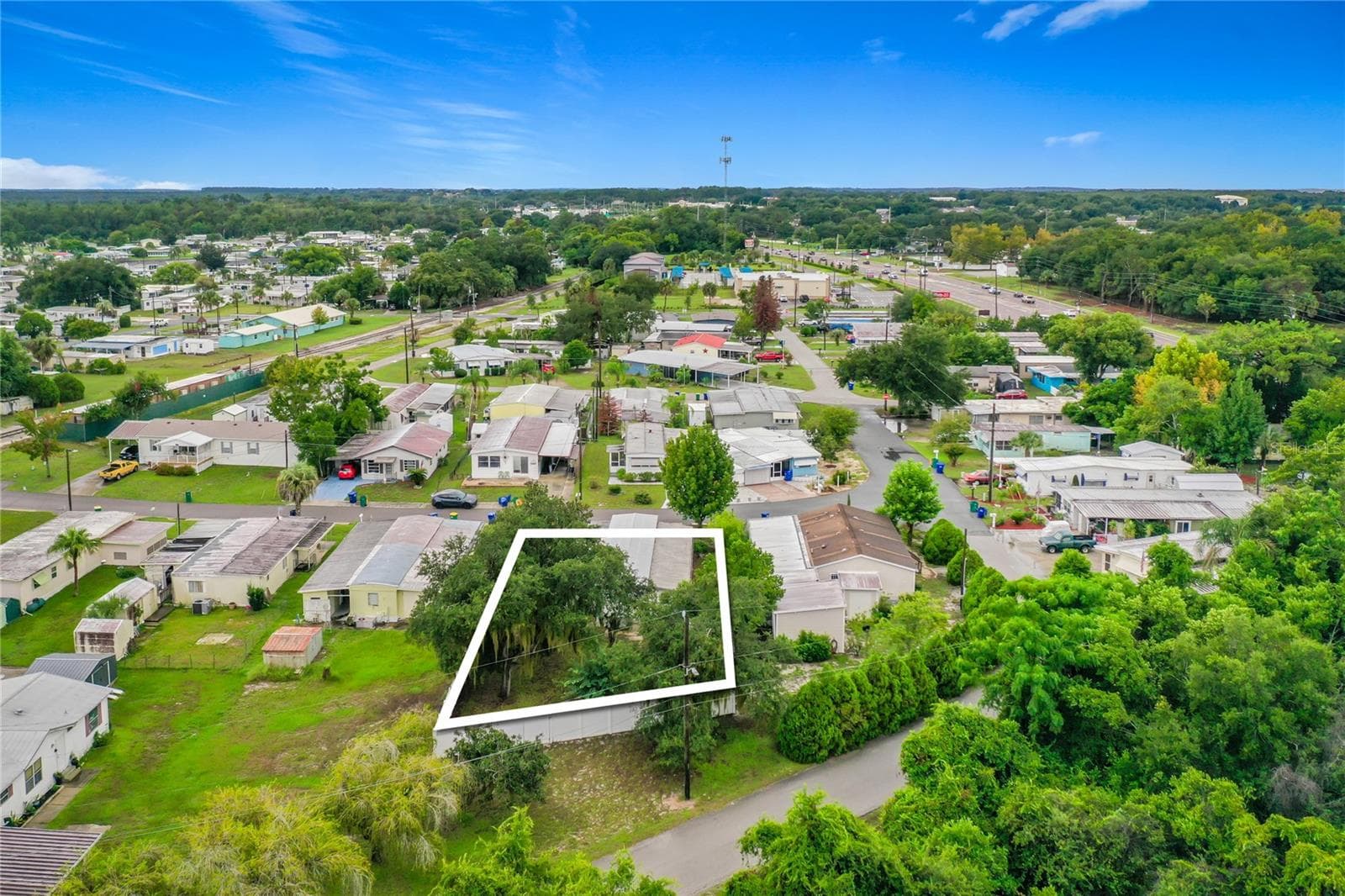 Aerial Outline of Property - 1514 RIDGE RD, TAVARES