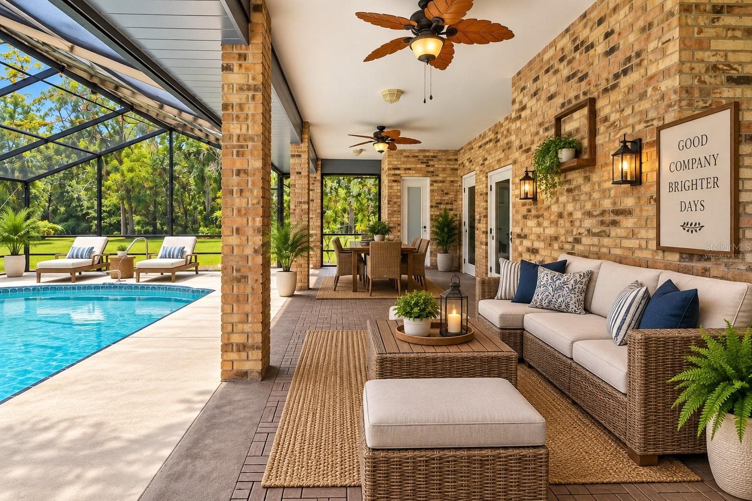 POOL *virtually staged - 1530 W BERESFORD RD, DELAND