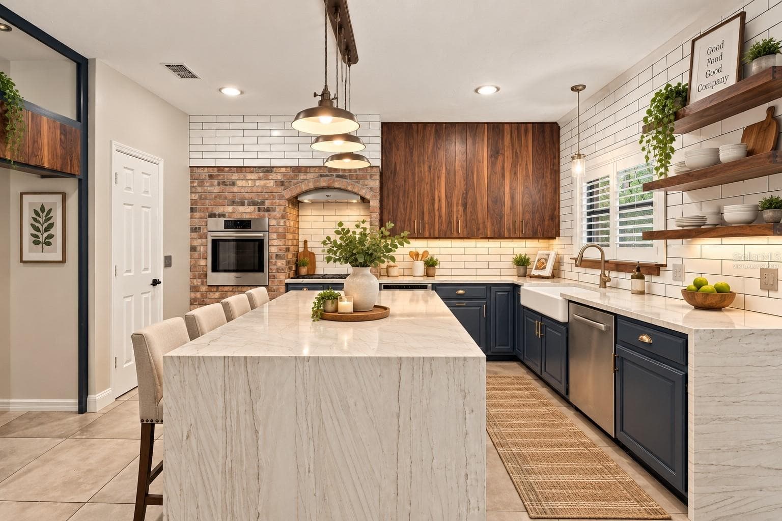 KITCHEN *virtually staged - 1530 W BERESFORD RD, DELAND
