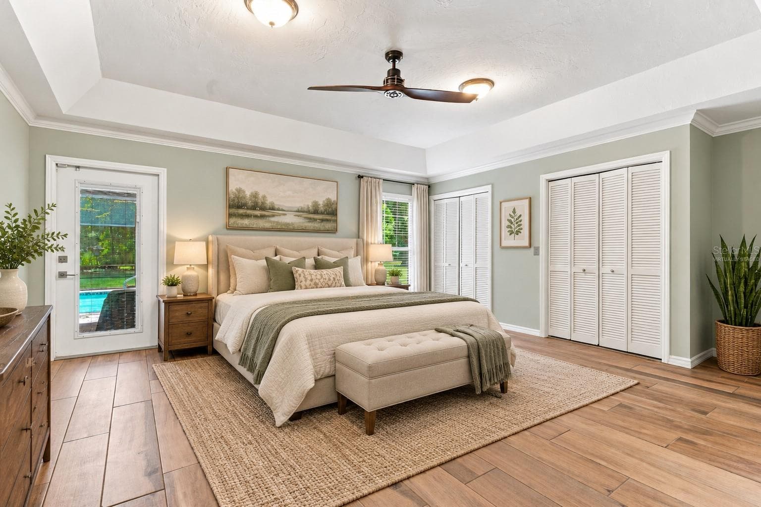 PRIMARY BEDROOM *virtually staged - 1530 W BERESFORD RD, DELAND