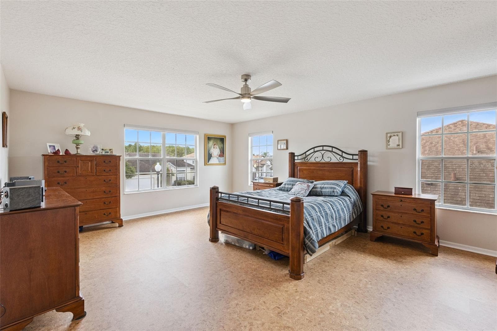 Primary Bedroom view from Double-Leaf Doors - Second Floor - 14639 RIVIERA POINTE DR, ORLANDO