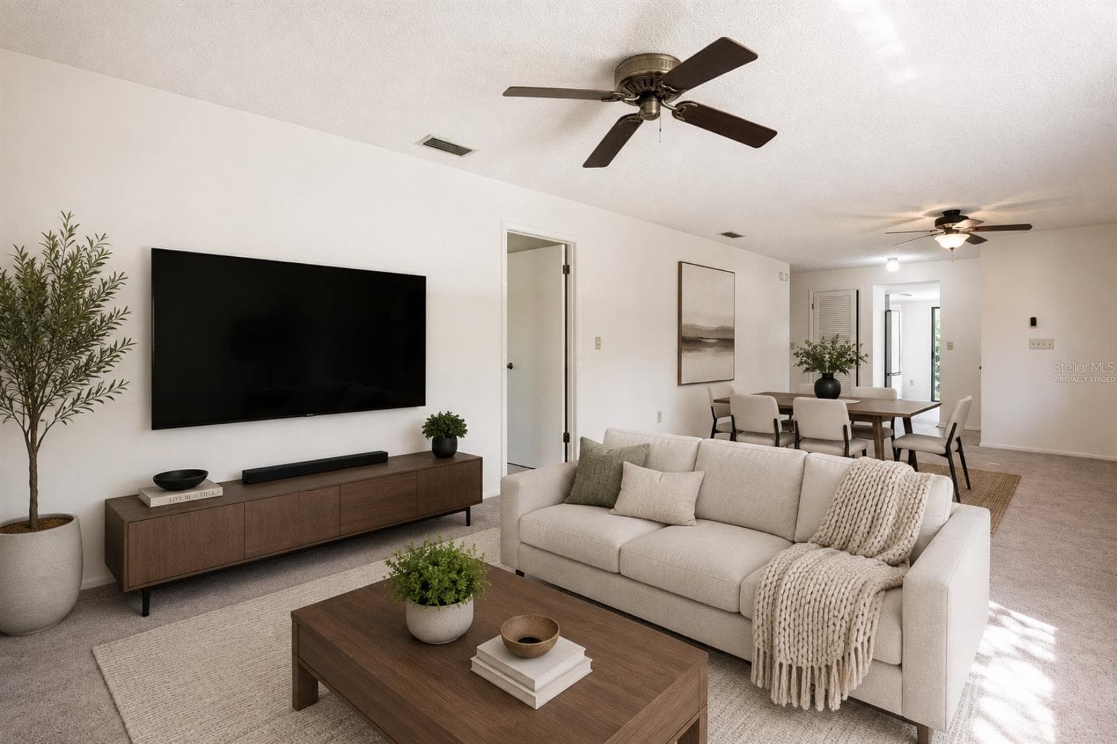 virtually staged - 612 BALDWIN AVE #C, SAFETY HARBOR