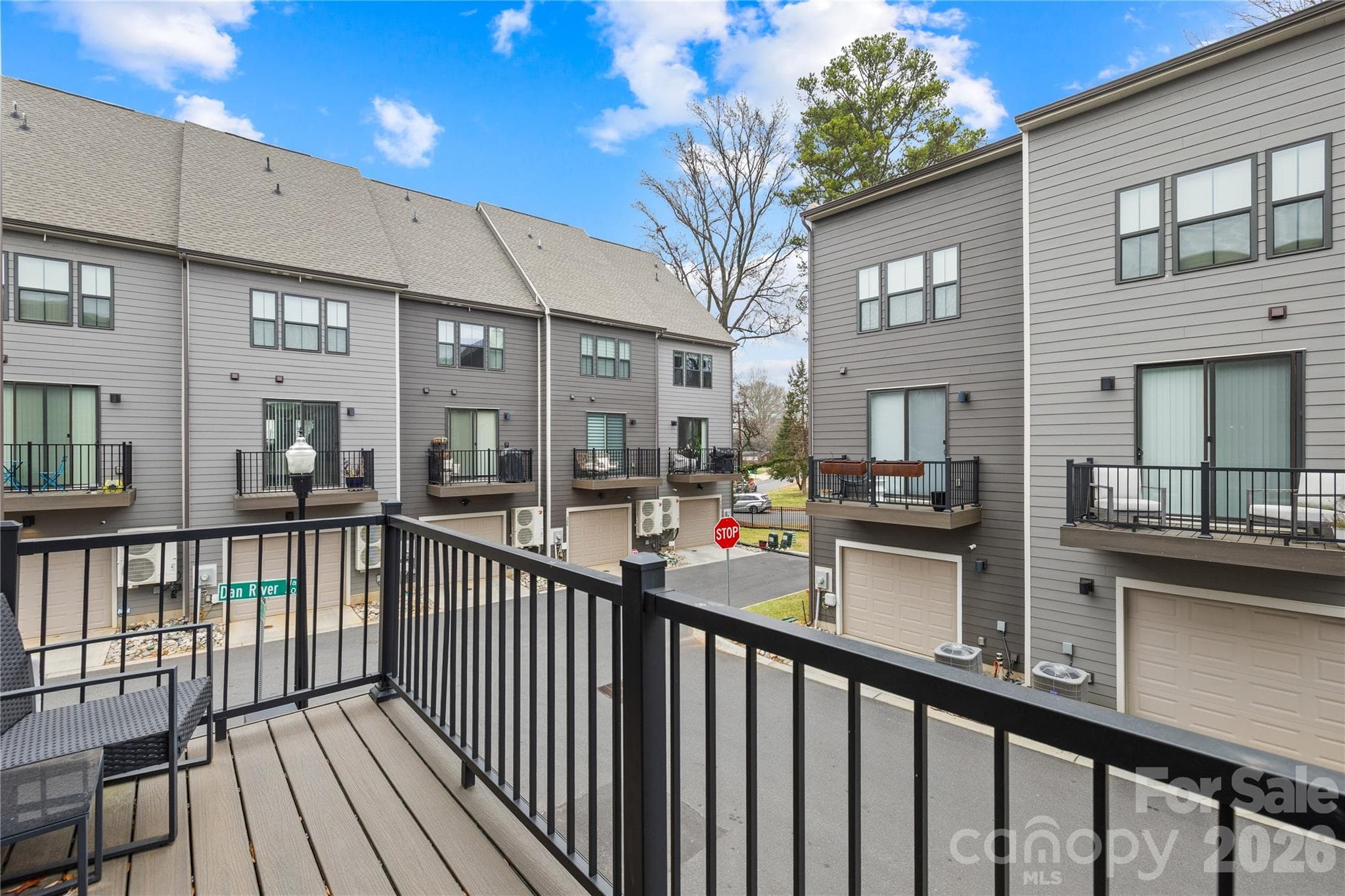 main level balcony - 563 Nantahala Drive, Charlotte