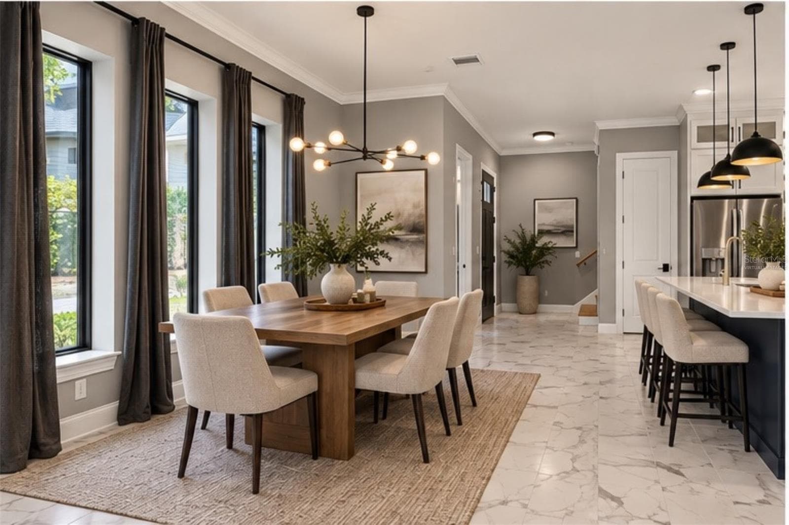 Virtually Staged - Dining Room - 2501 W NORTH A ST #B, TAMPA