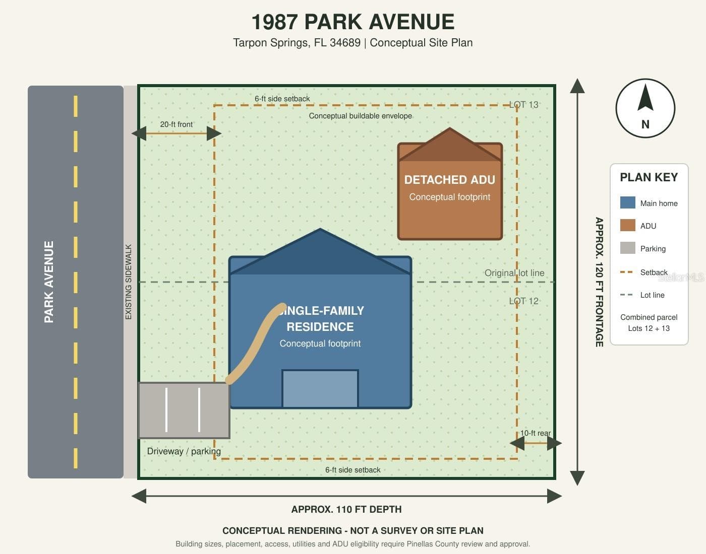 Land at 1987 PARK AVE, TARPON SPRINGS, photo 3 of 18