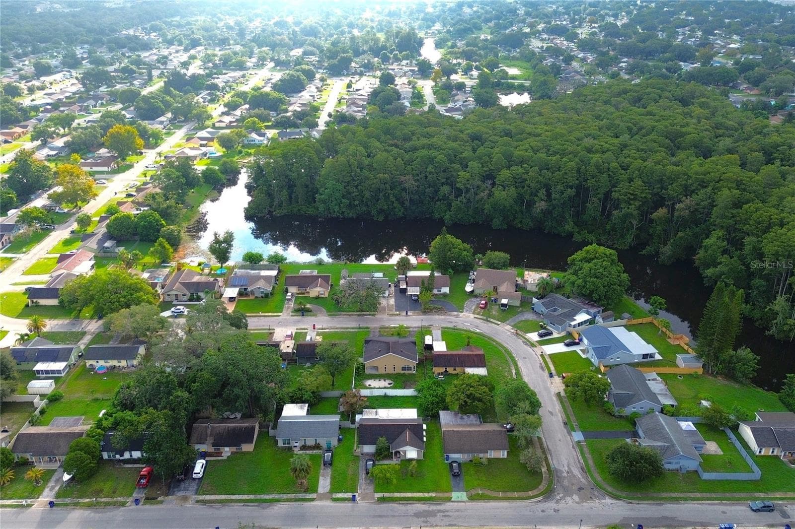 AERIAL VIEW - 6934 AZLEE AVE, NEW PORT RICHEY