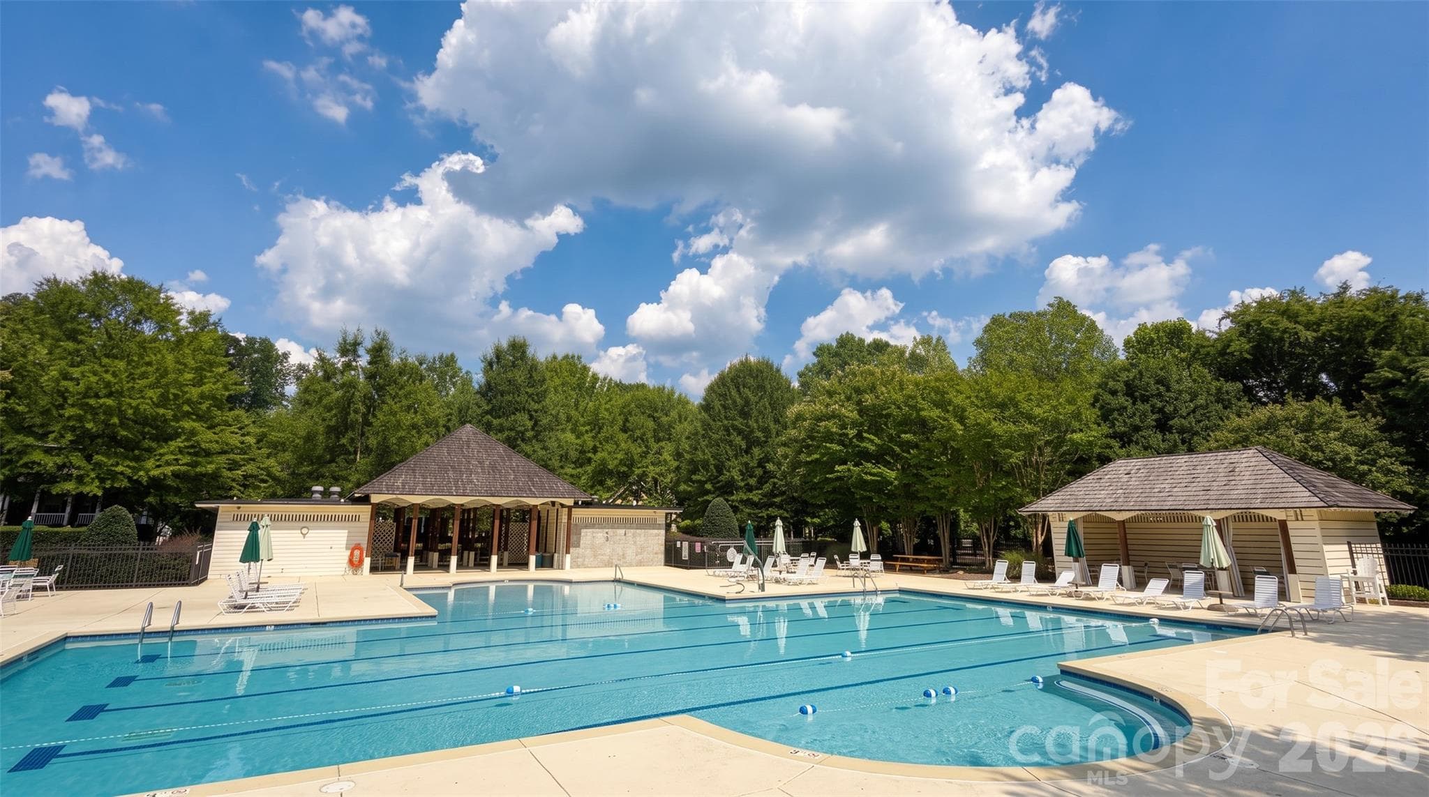 Competition size community Pool at Vermillion - 14100 Garden District Row, Huntersville