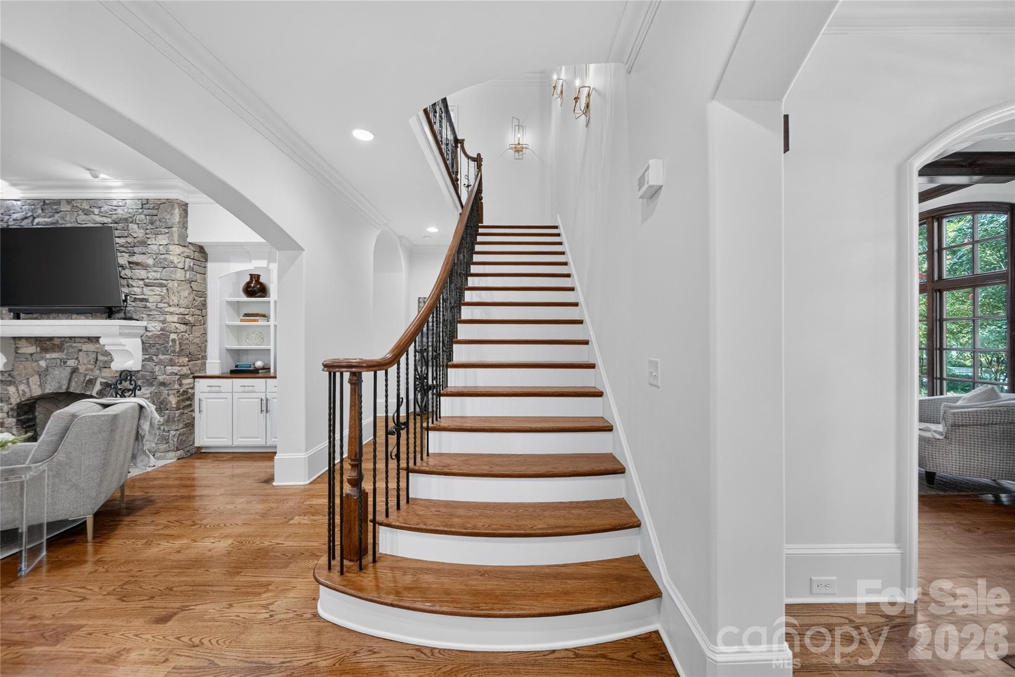 Front Staircase (1 of 2 Staircases) - 229 Wrenwood Lane, Charlotte