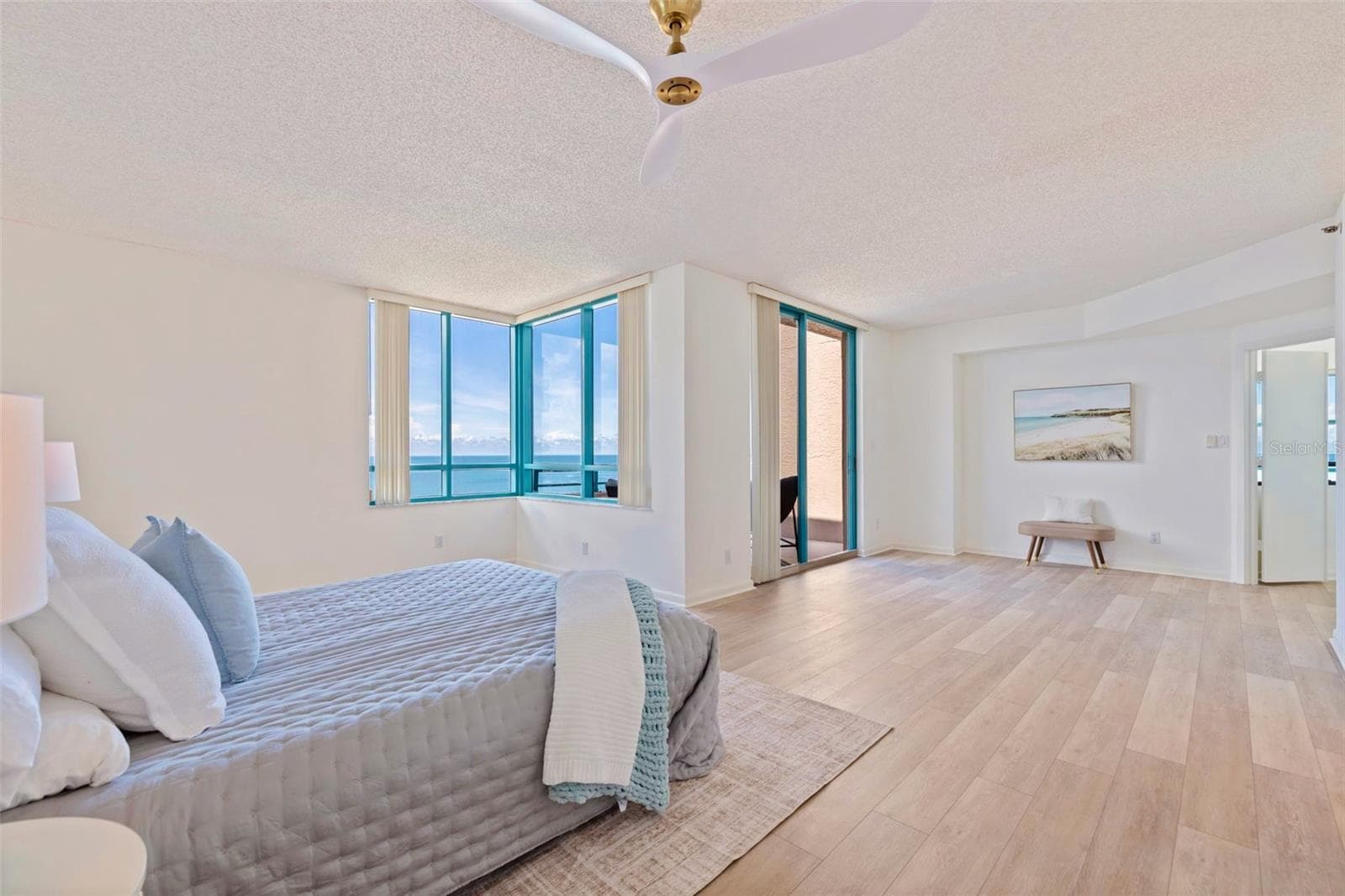 Oversized Primary Bedroom with open water views - 1520 GULF BLVD #1901, CLEARWATER