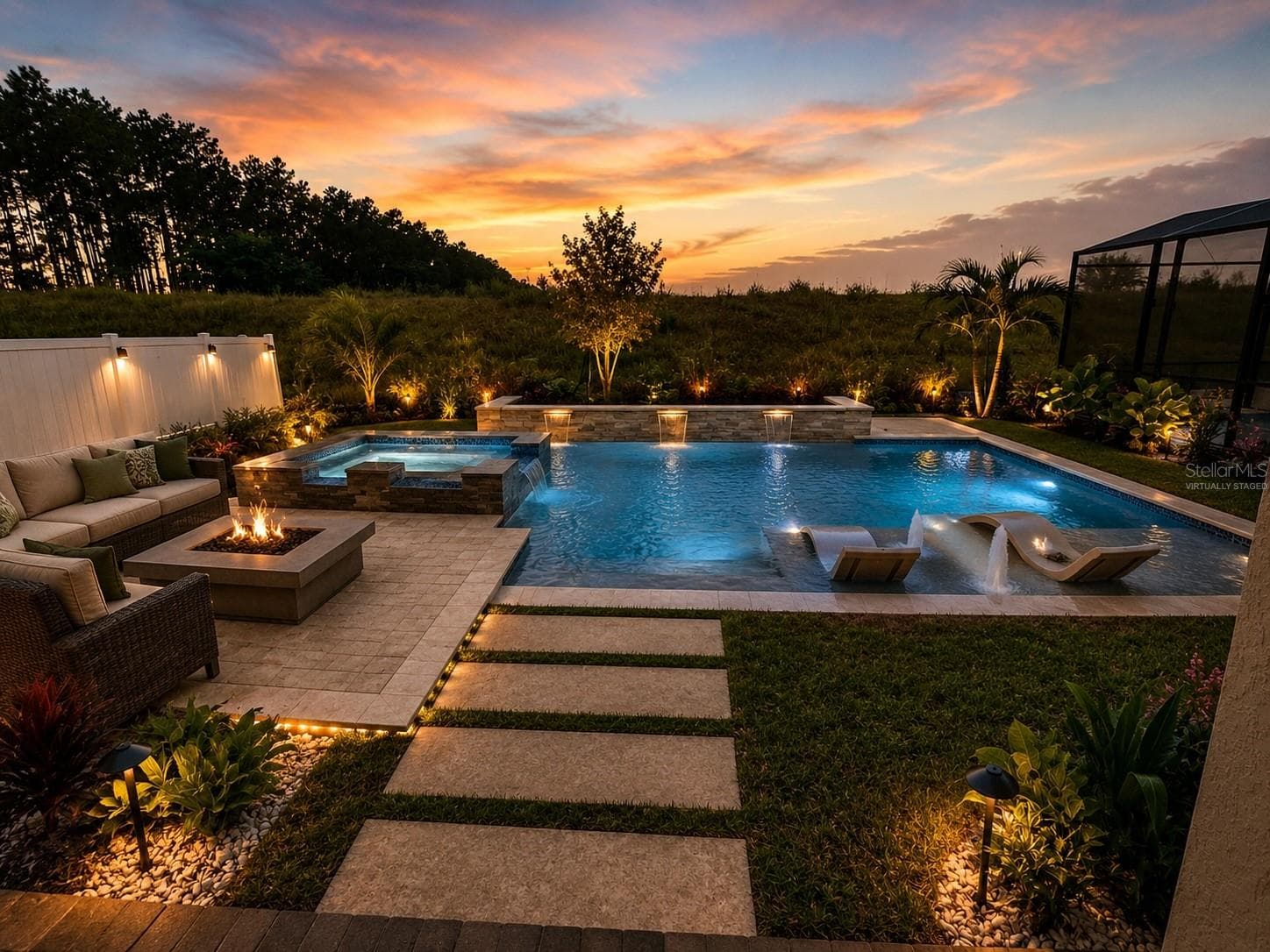 Virtually Staged-Pool - 15652 GENTLE RAIN DR, WINTER GARDEN