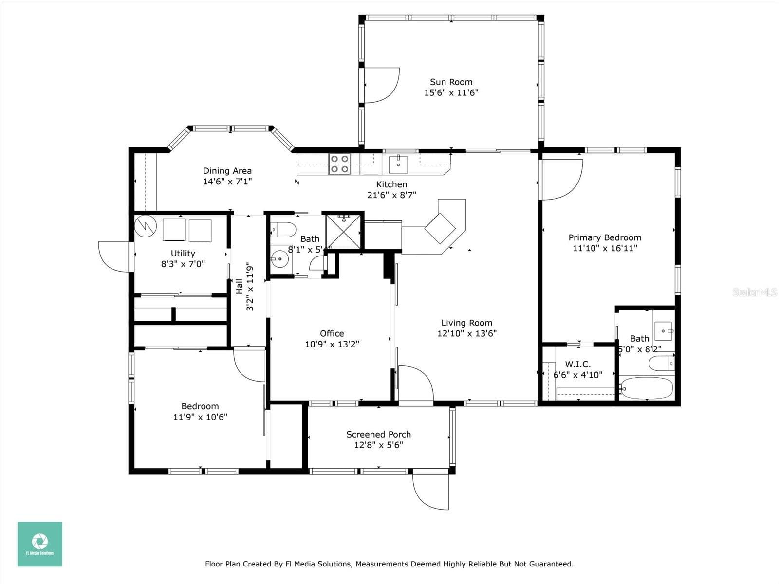 floor plan 1390sqft - 1488 JUPITER RD, VENICE