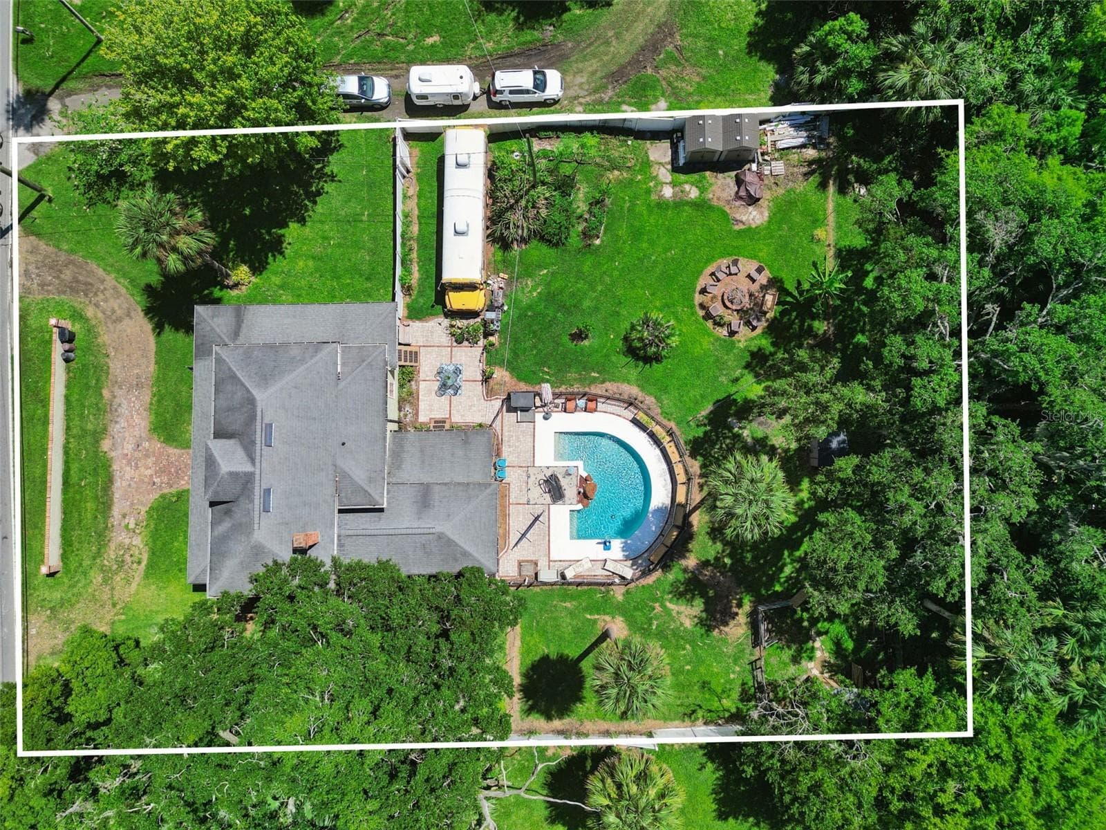 Aerial view illustrating the property's setting - 2201 CELERY AVE, SANFORD