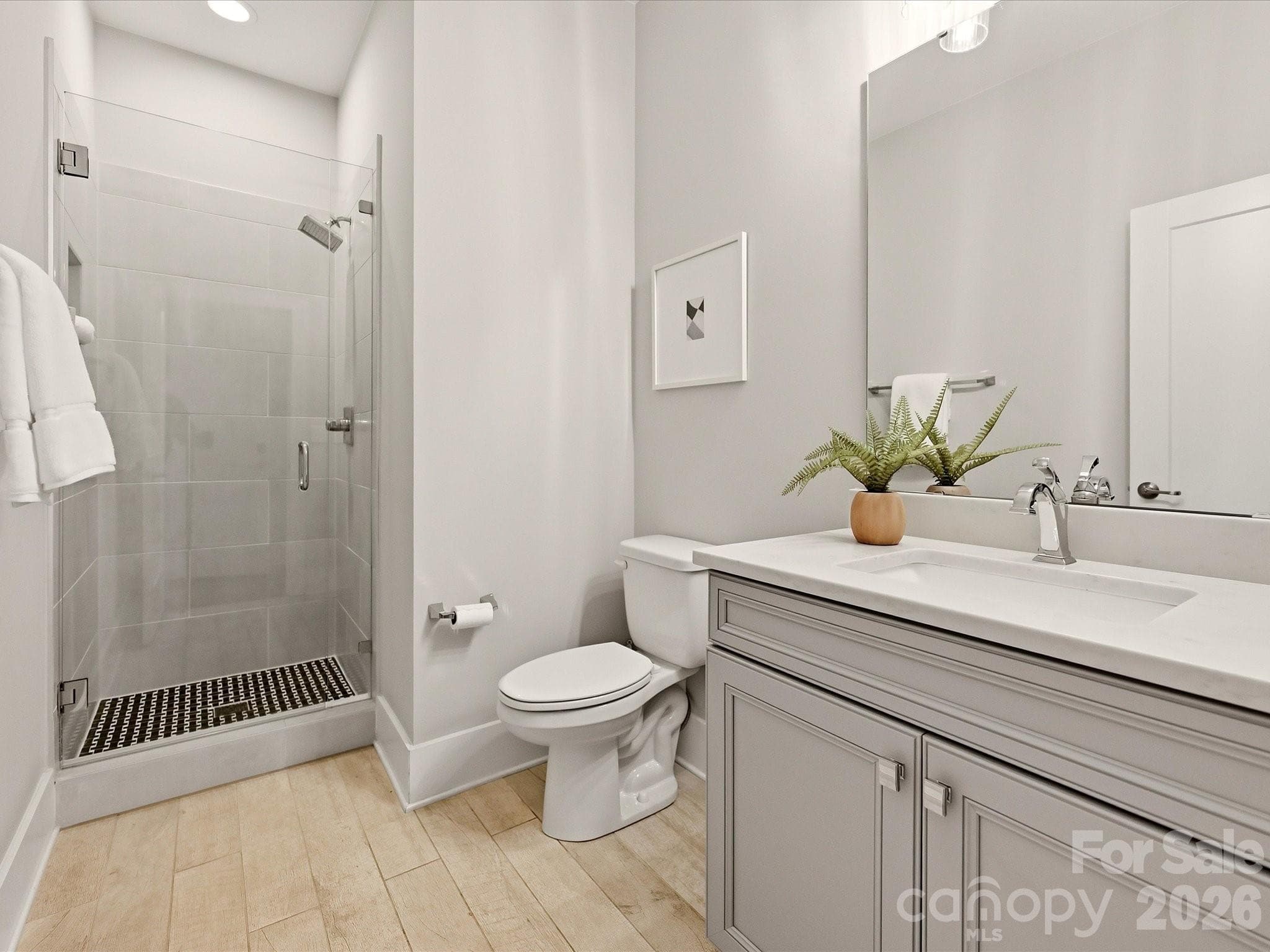 Full bath on entry level - 1107 Reece Road, Charlotte
