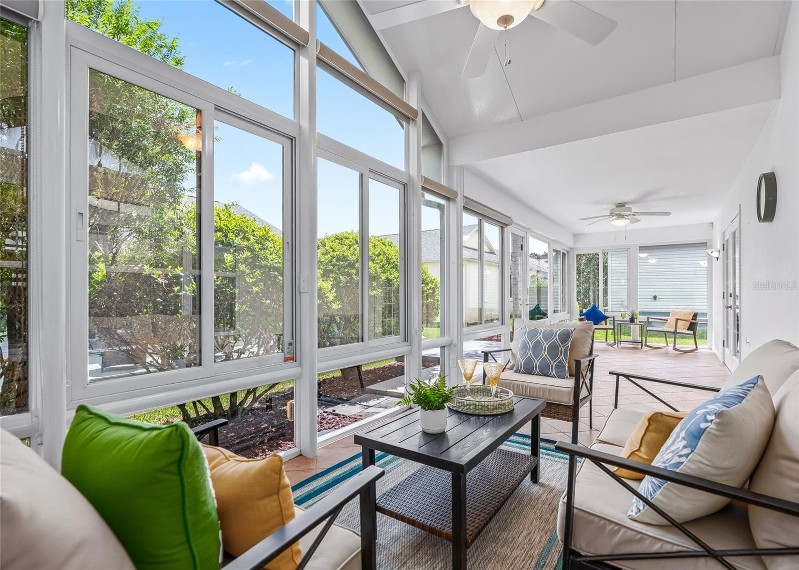 Another view showcases just how spacious this 297 SQ. FT. addition is, with abundant natural light and its own AC—valuable extra living space to enjoy in every season. - 17601 SE 81ST TIMBERWOOD TER, THE VILLAGES