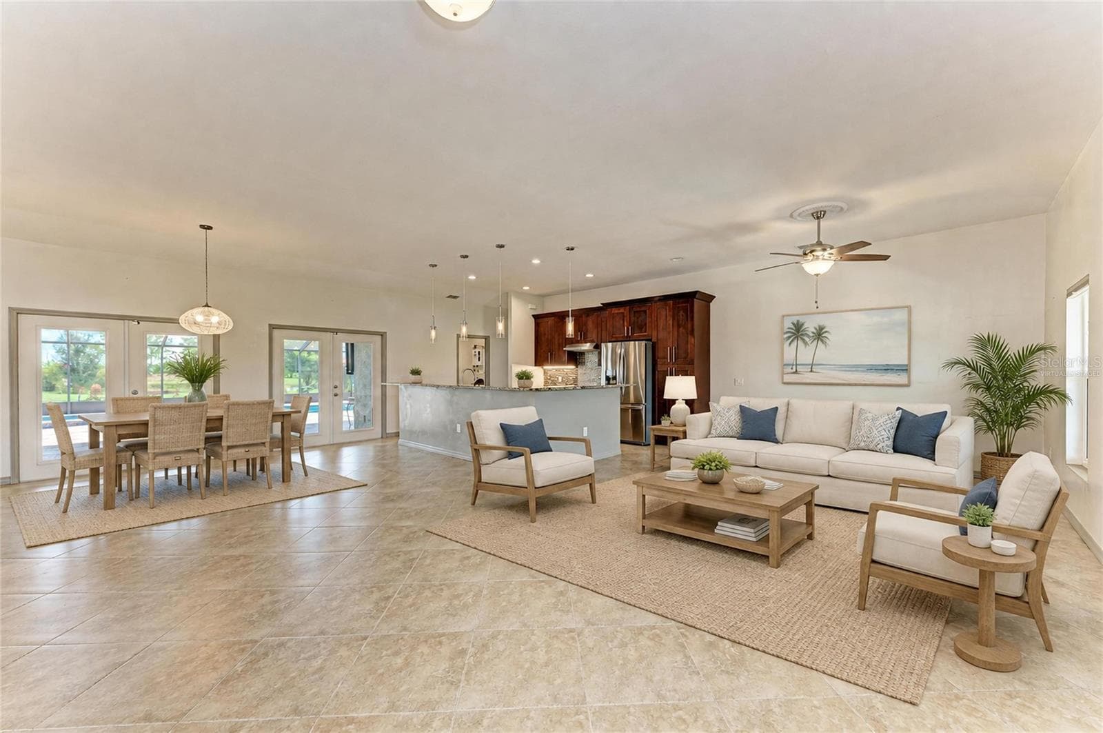 Virtually Staged Greatroom - 7635 WAUCHULA RD, MYAKKA CITY